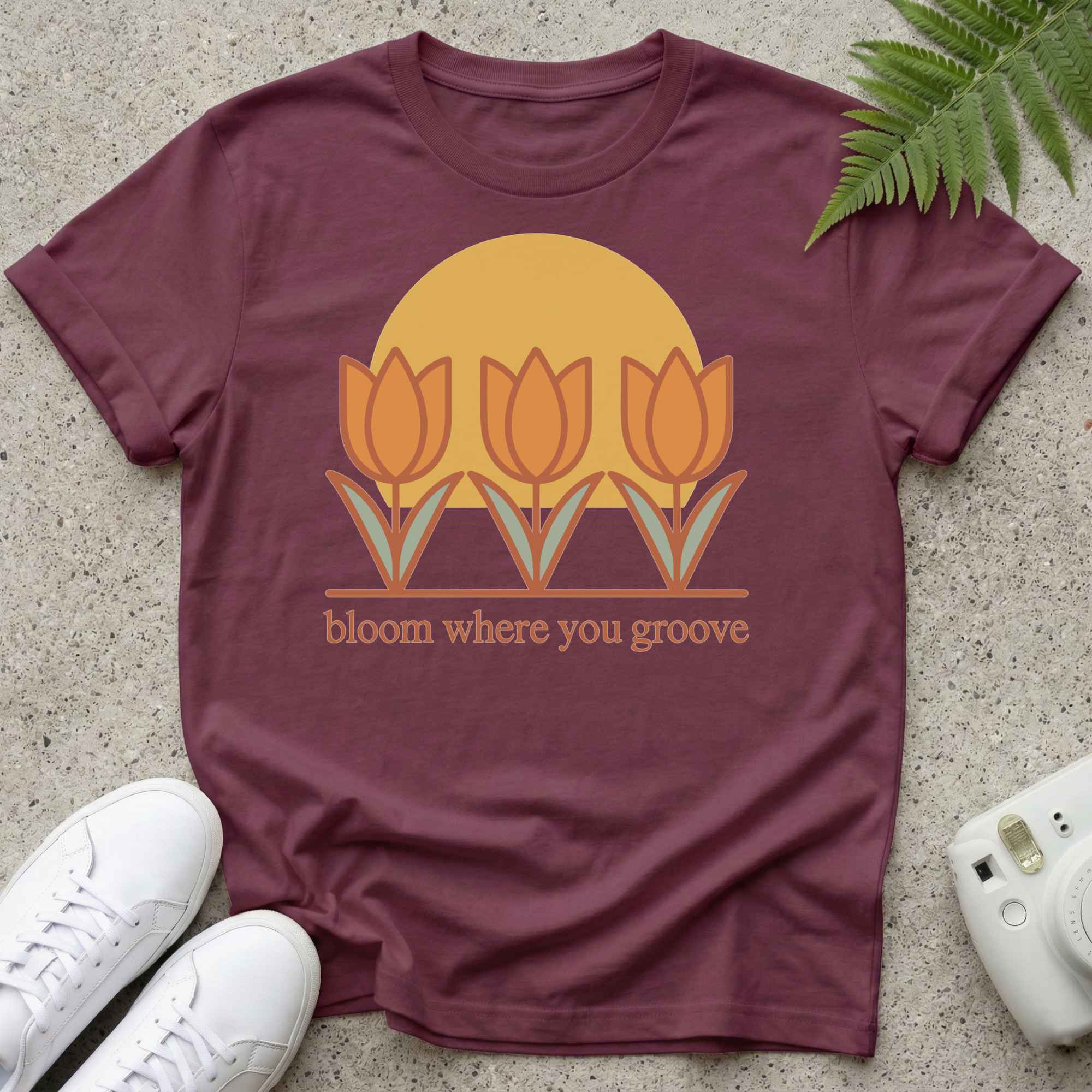 Bloom where you groove T-shirt