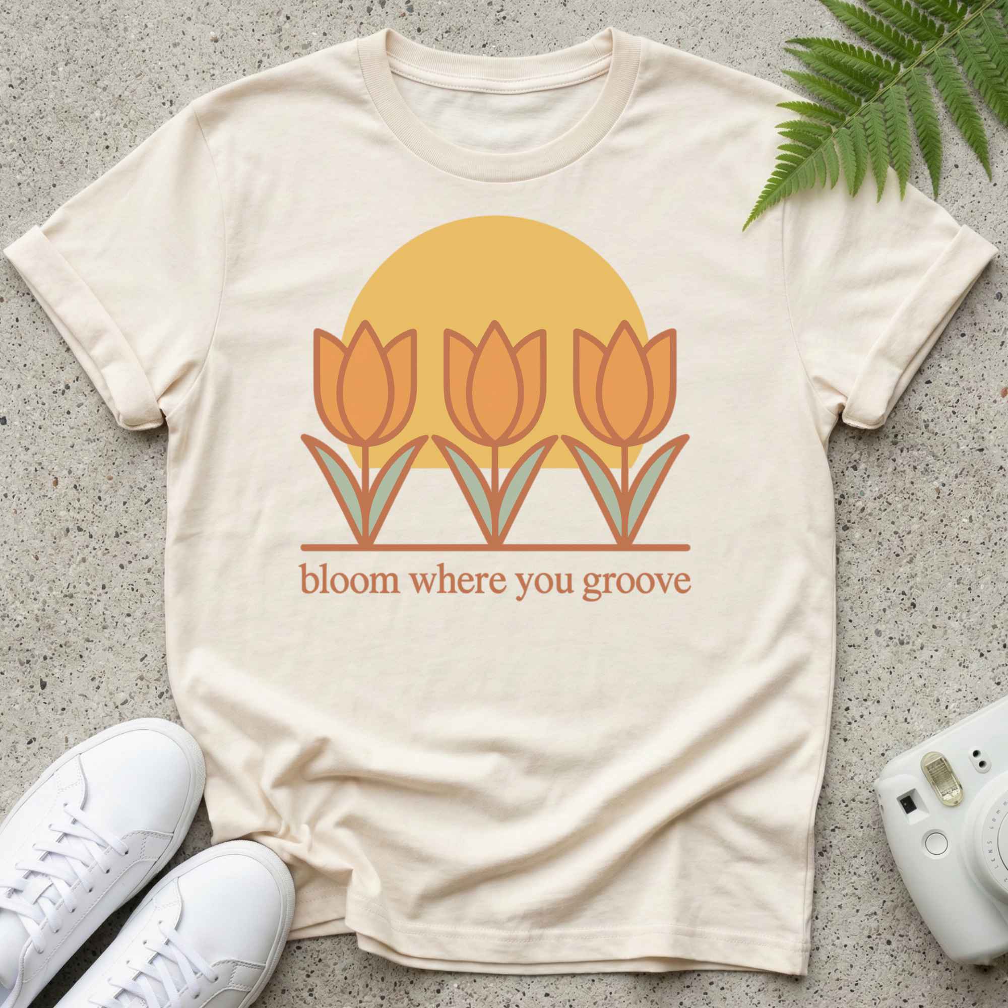 Bloom where you groove T-shirt