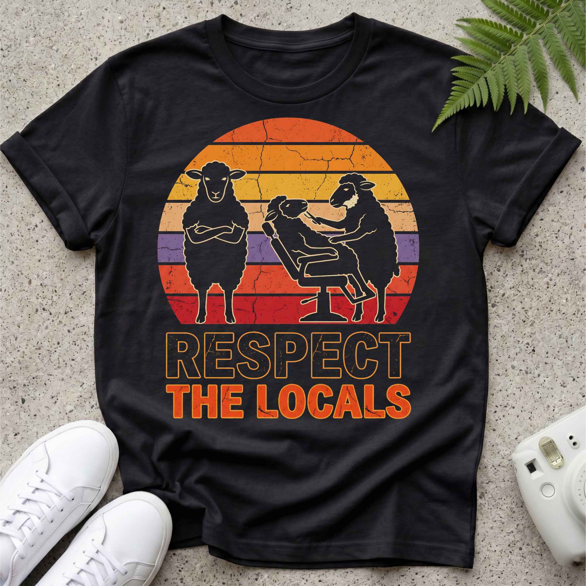 Respect Locals Sunset T-shirt
