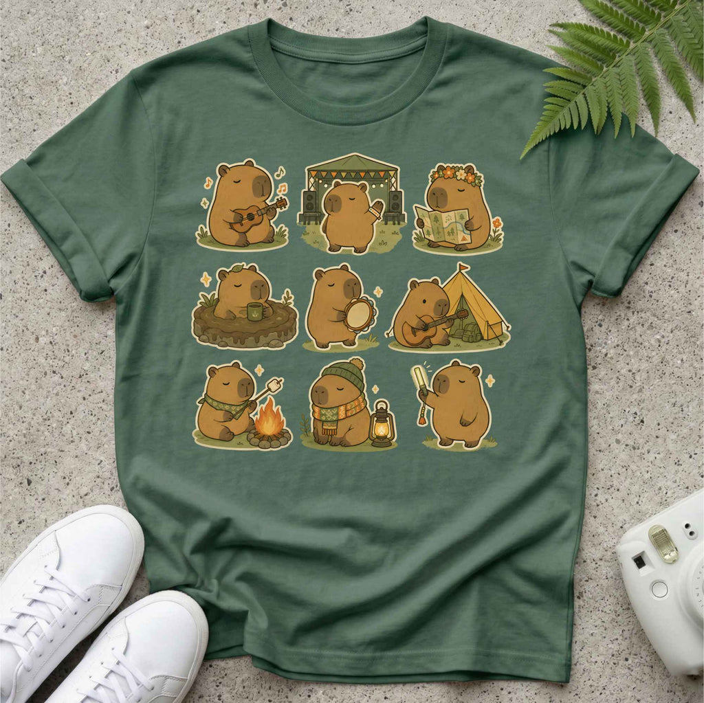 Capybara Festival Mode T-shirt