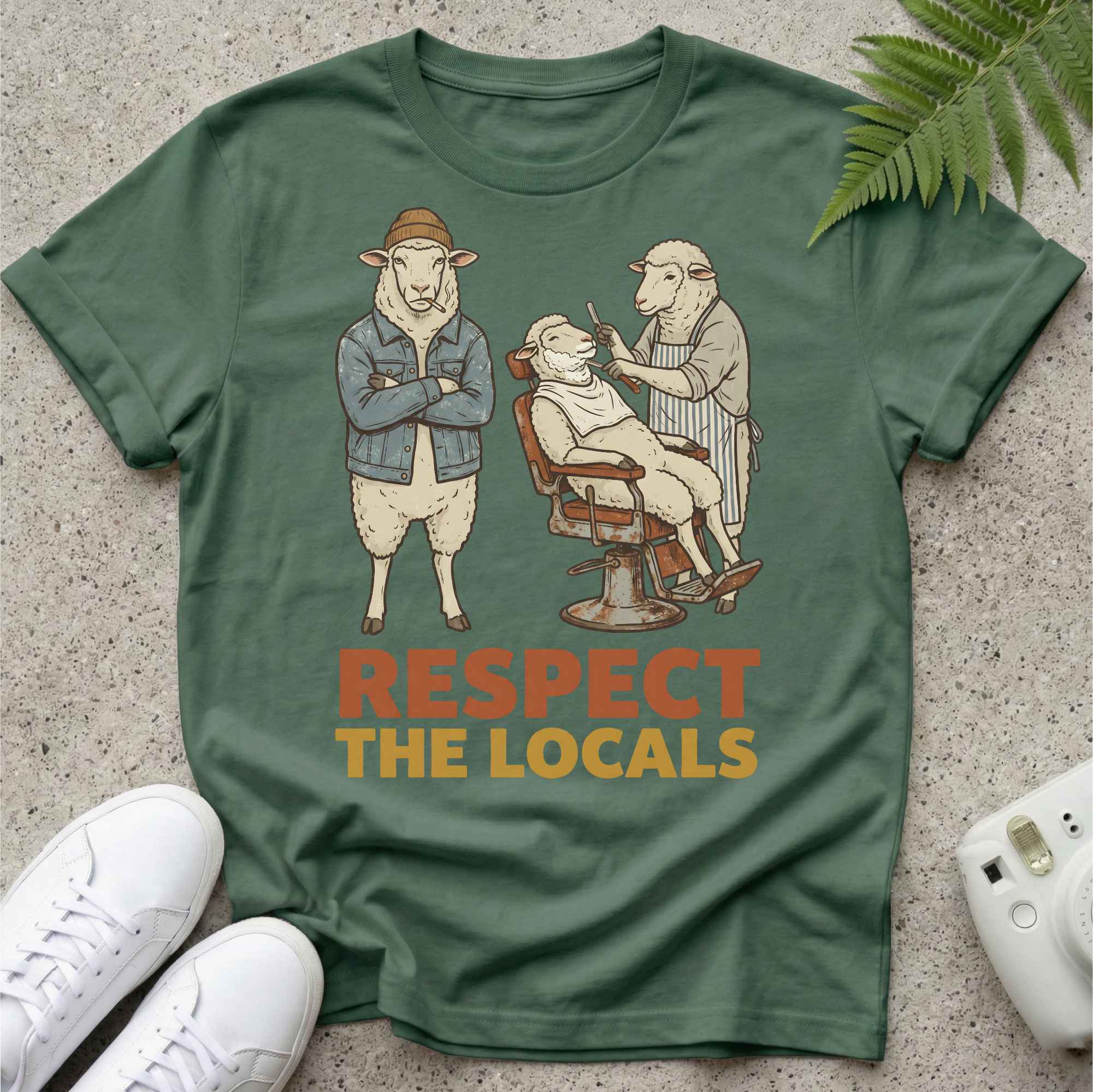Respect Locals Sheep Retro T-shirt