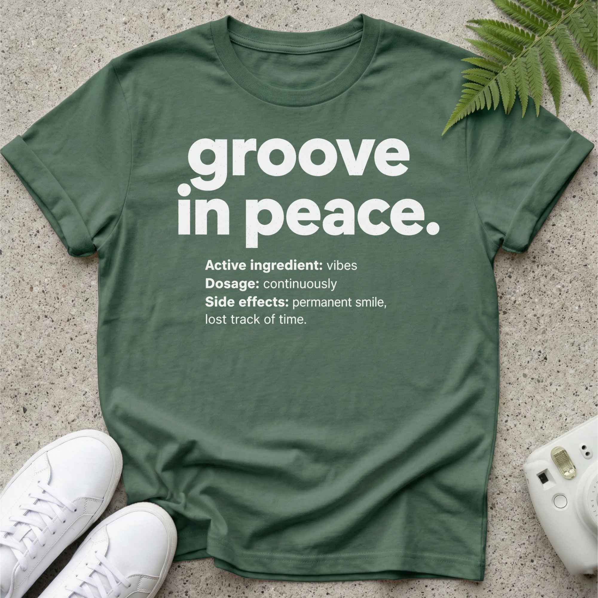 groove in peace. t-shirt White