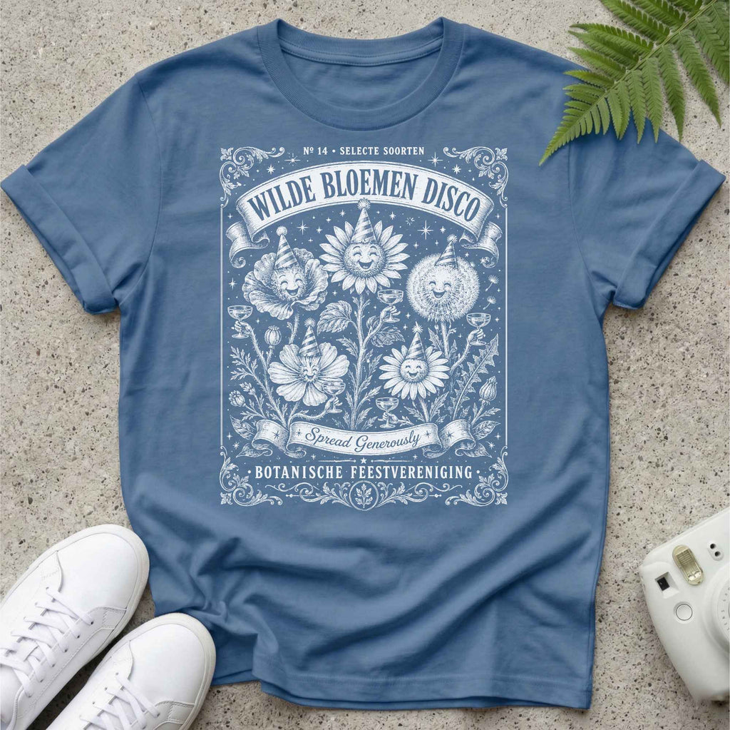 Wilde Bloemen Disco White T-shirt