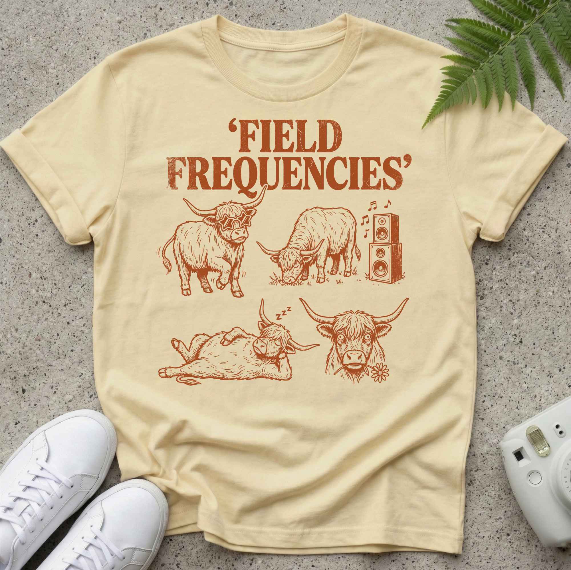Field Frequencies Cows T-shirt