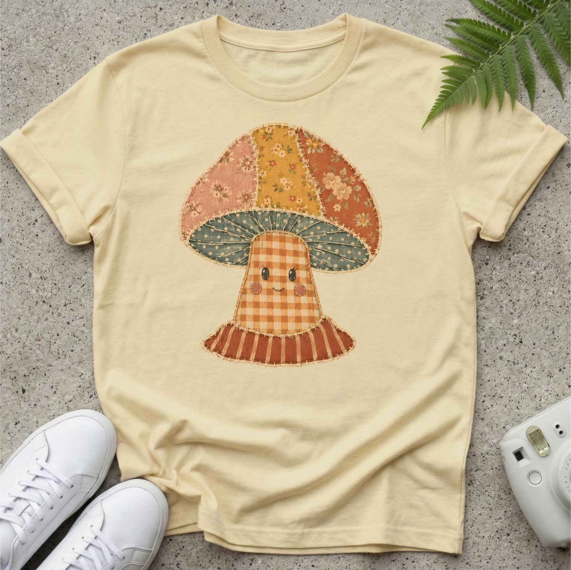 Patched Mushy T-shirt