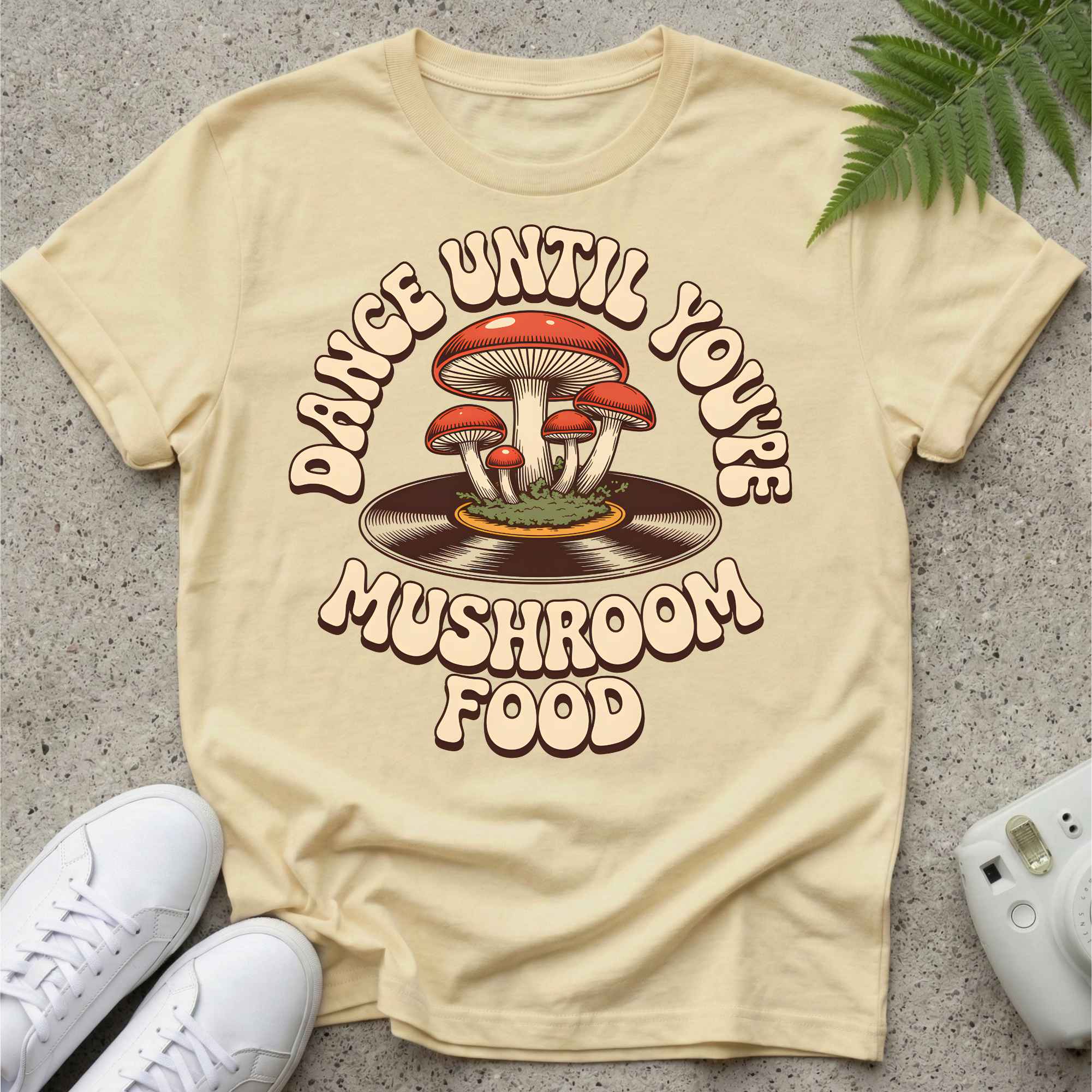 Dancing Till Mushroom Food T-shirt