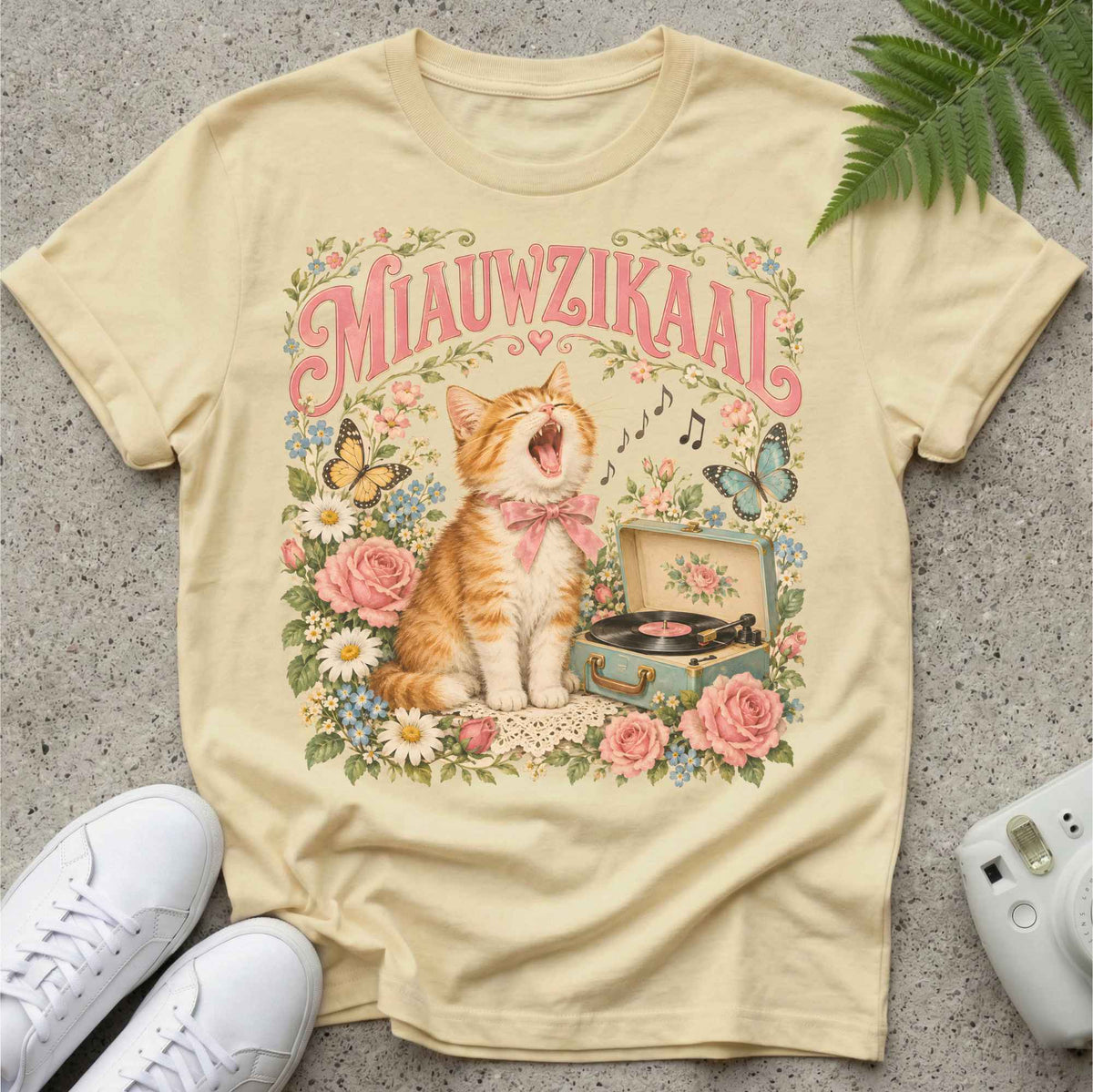 Miauwzikale Kat T-shirt