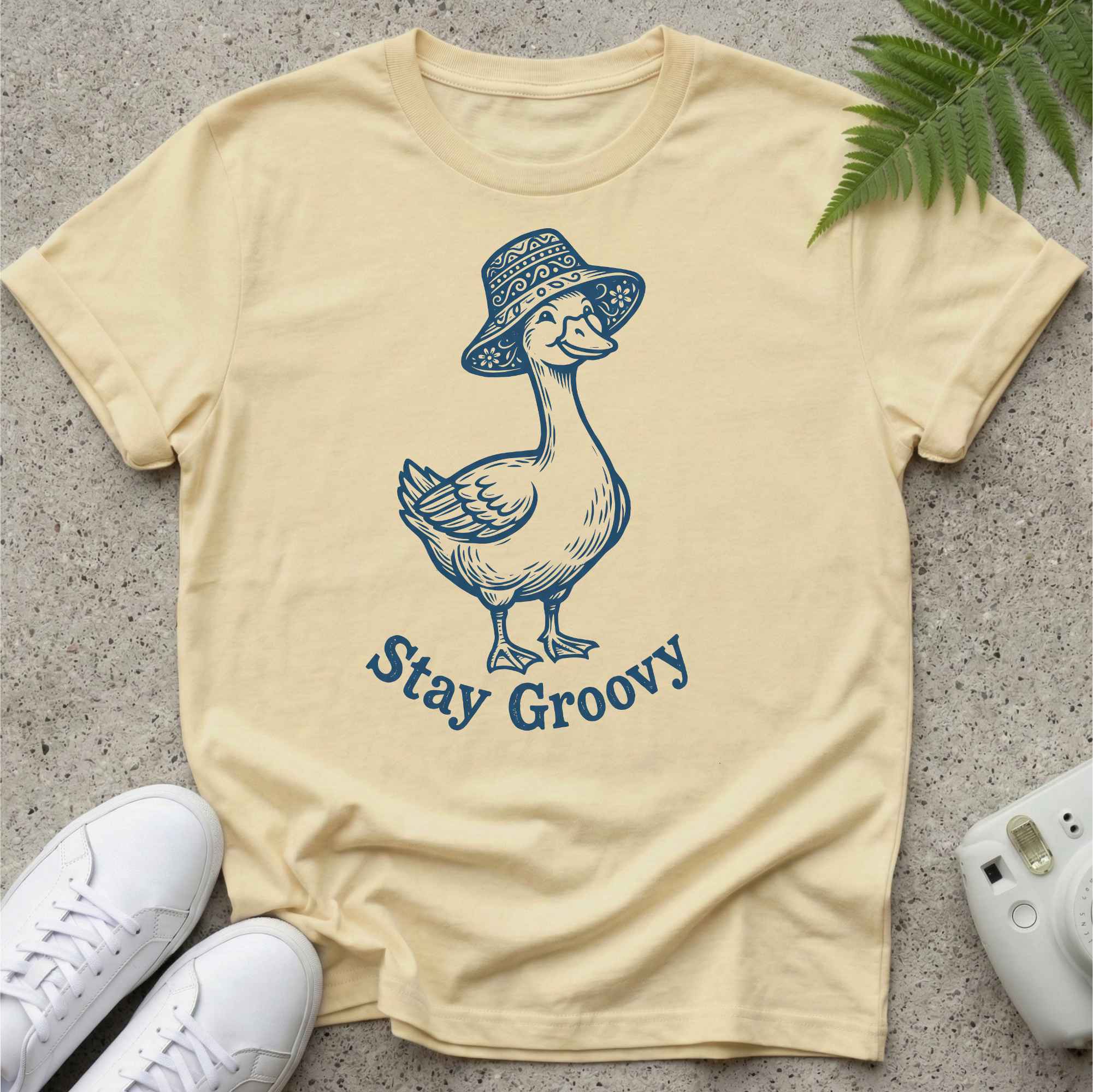 Stay Groovy Happy Goose T-shirt