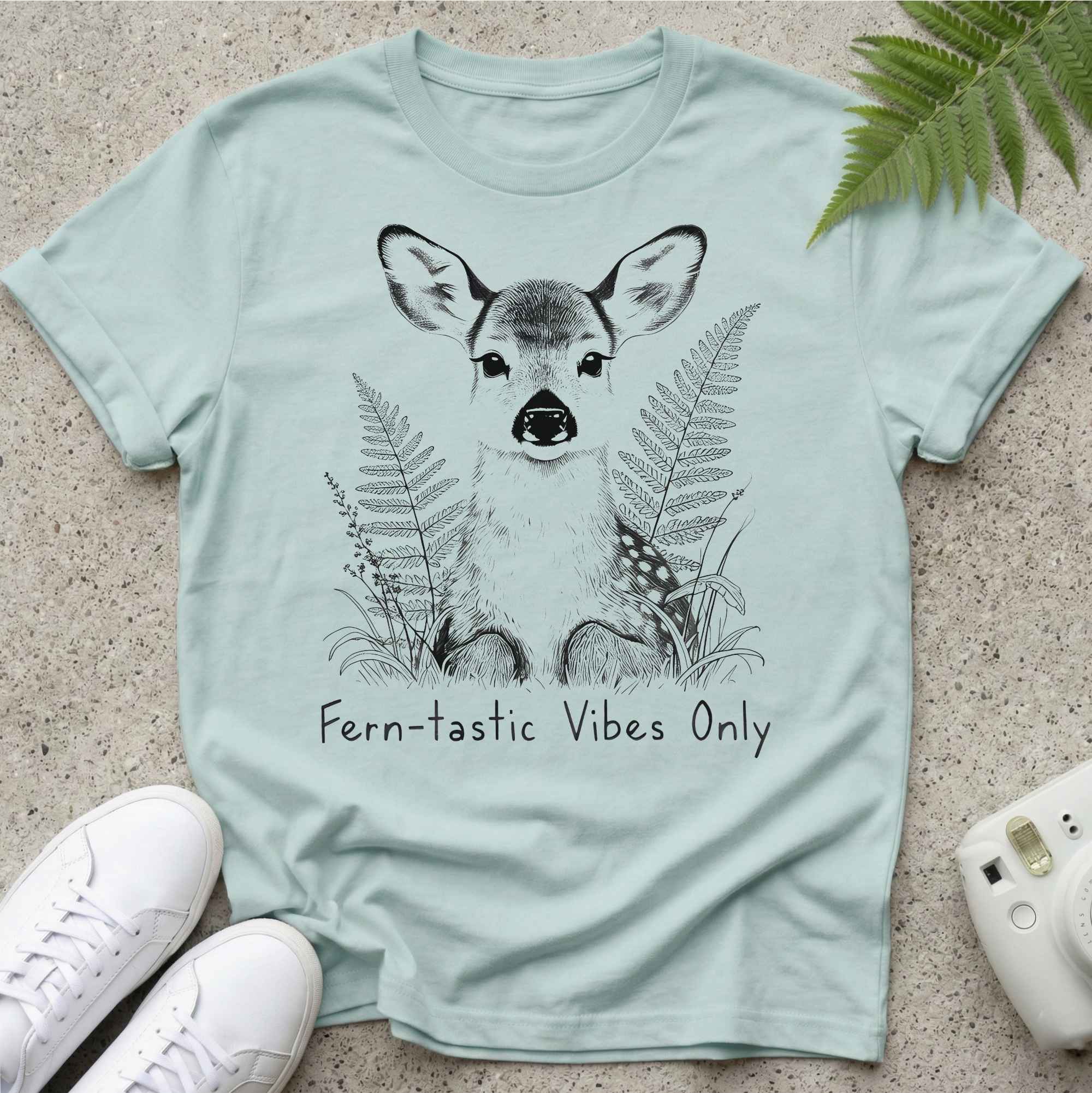 Fern-Tastic Vibes Only Deer BL T-shirt