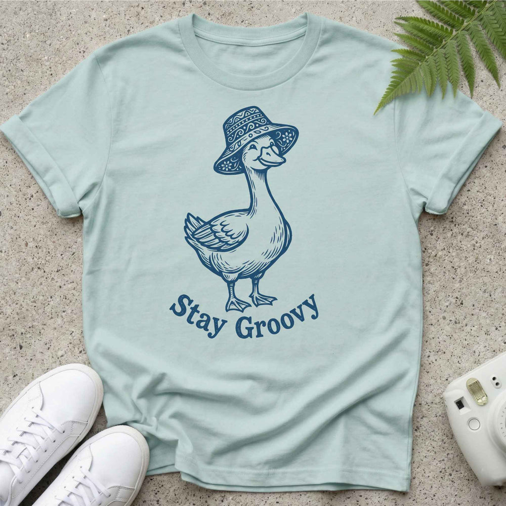 Stay Groovy Happy Goose T-shirt
