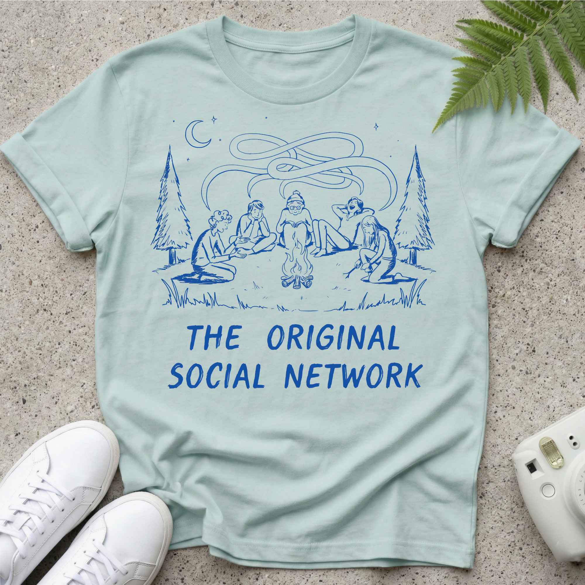 Fire Original Social network T-shirt