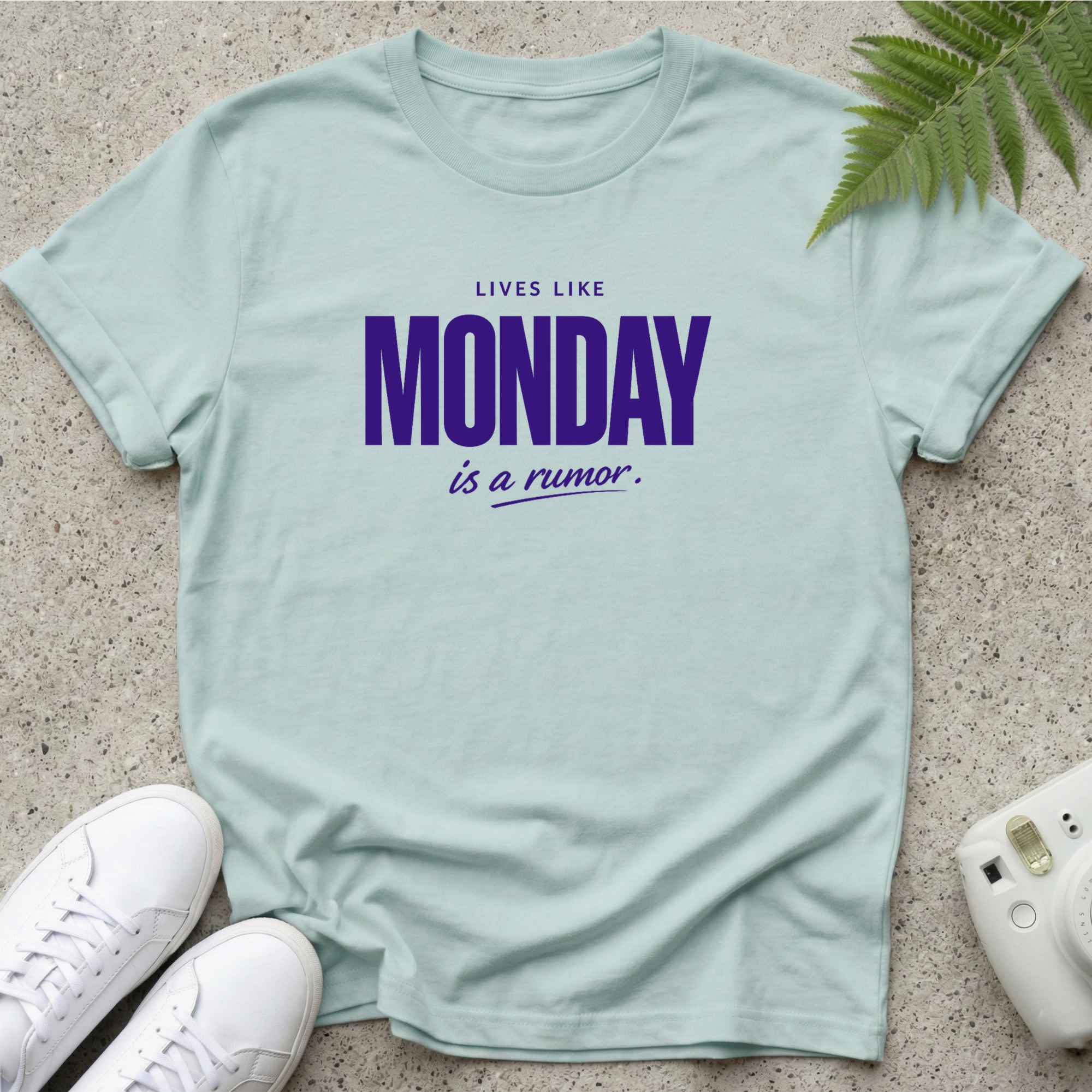 Monday Rumor Blue T-shirt