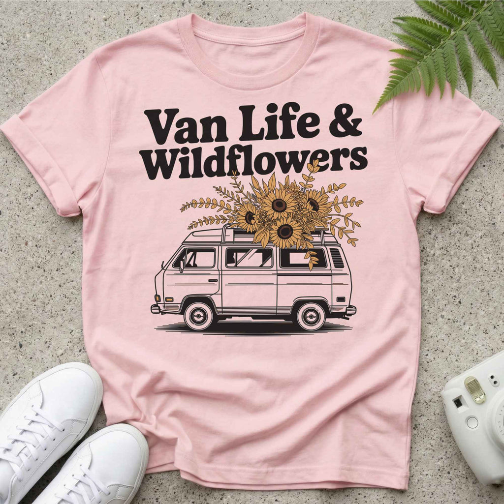 Van Life And Wildflowers T-shirt