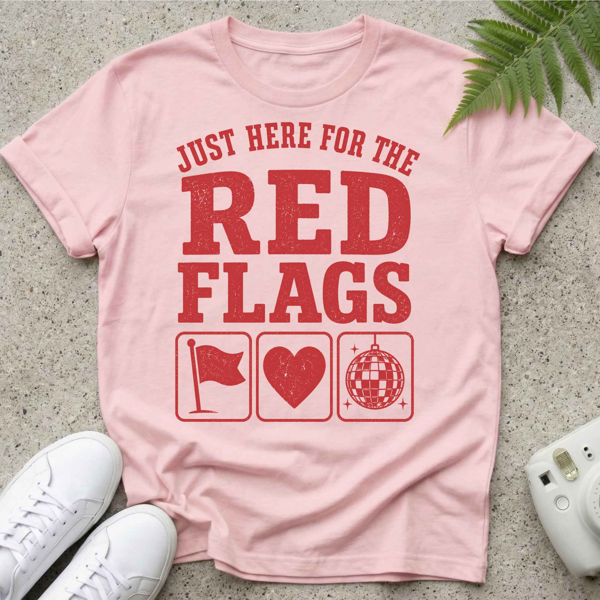 Just here For Red Flags T-shirt