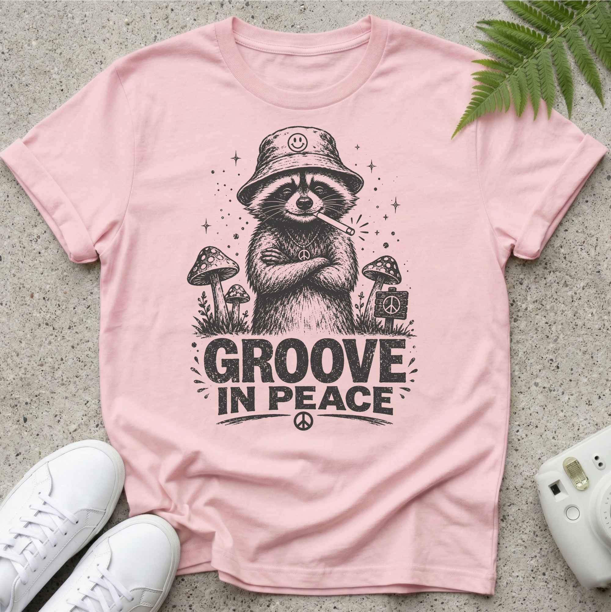Groove In Peace Raccoon T-shirt