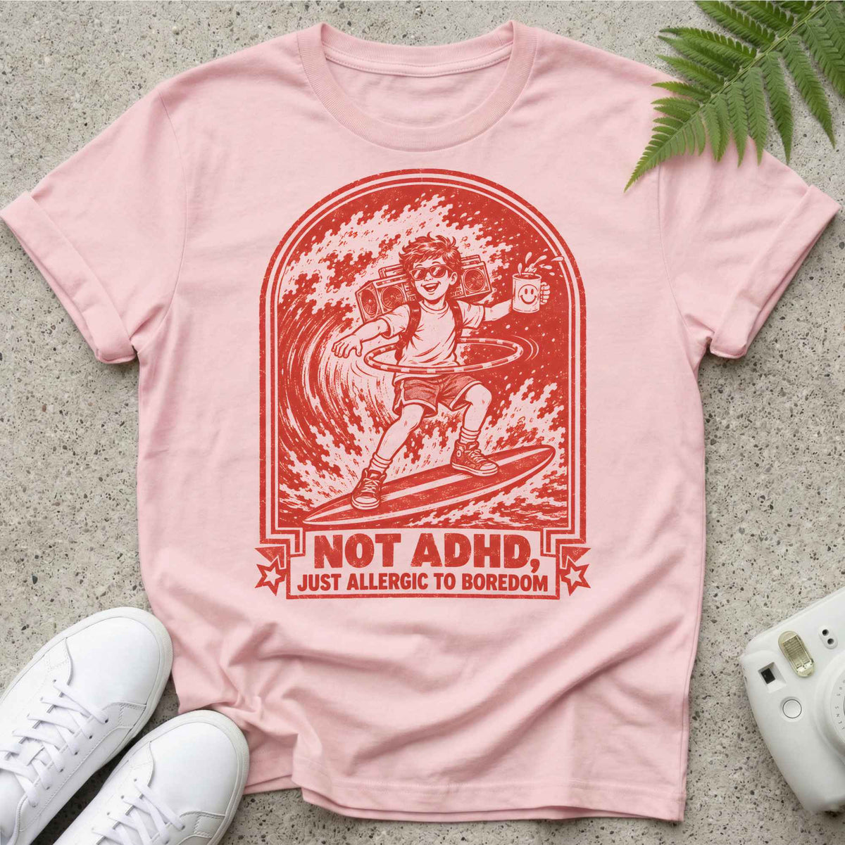 No ADHD, Surfing T-shirt
