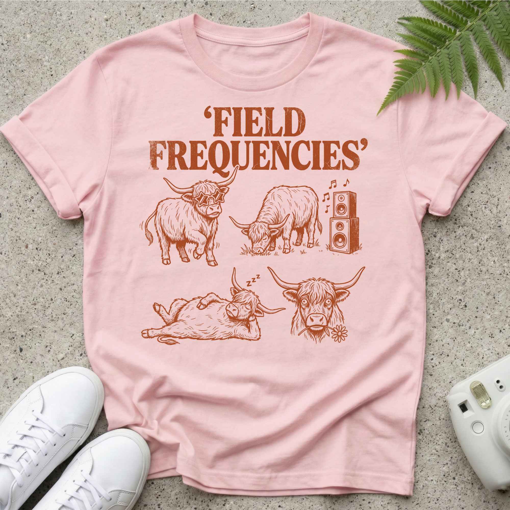 Field Frequencies Cows T-shirt