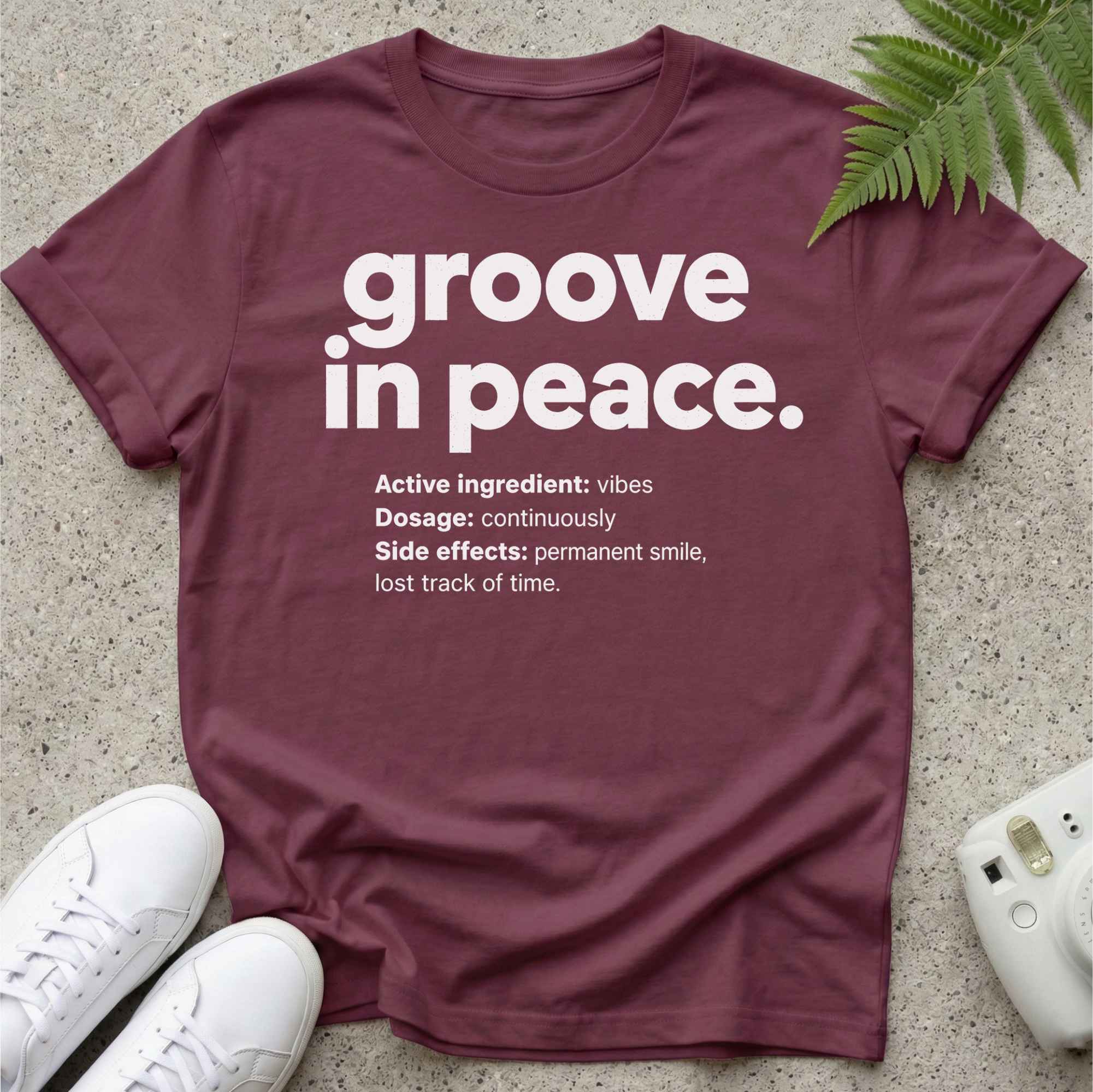 groove in peace. t-shirt White