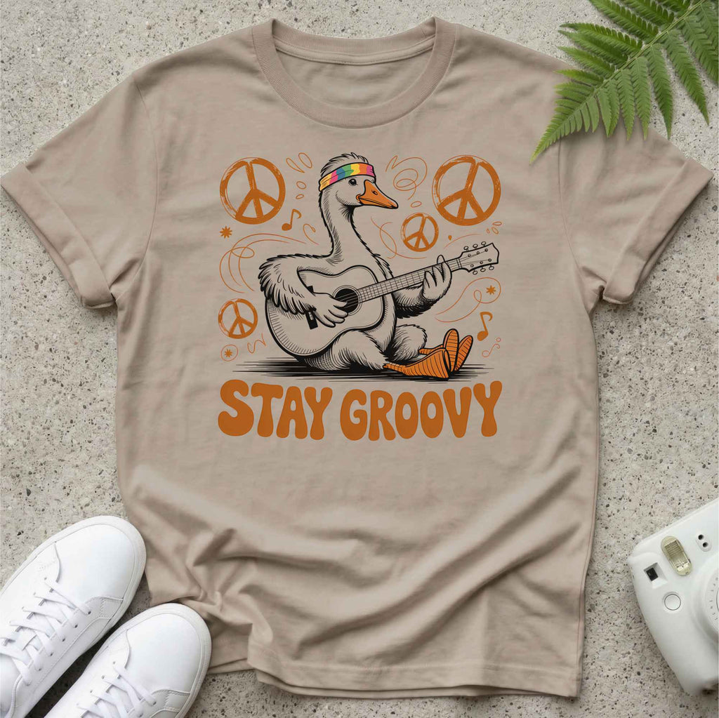 Stay Groovy Goose T-shirt