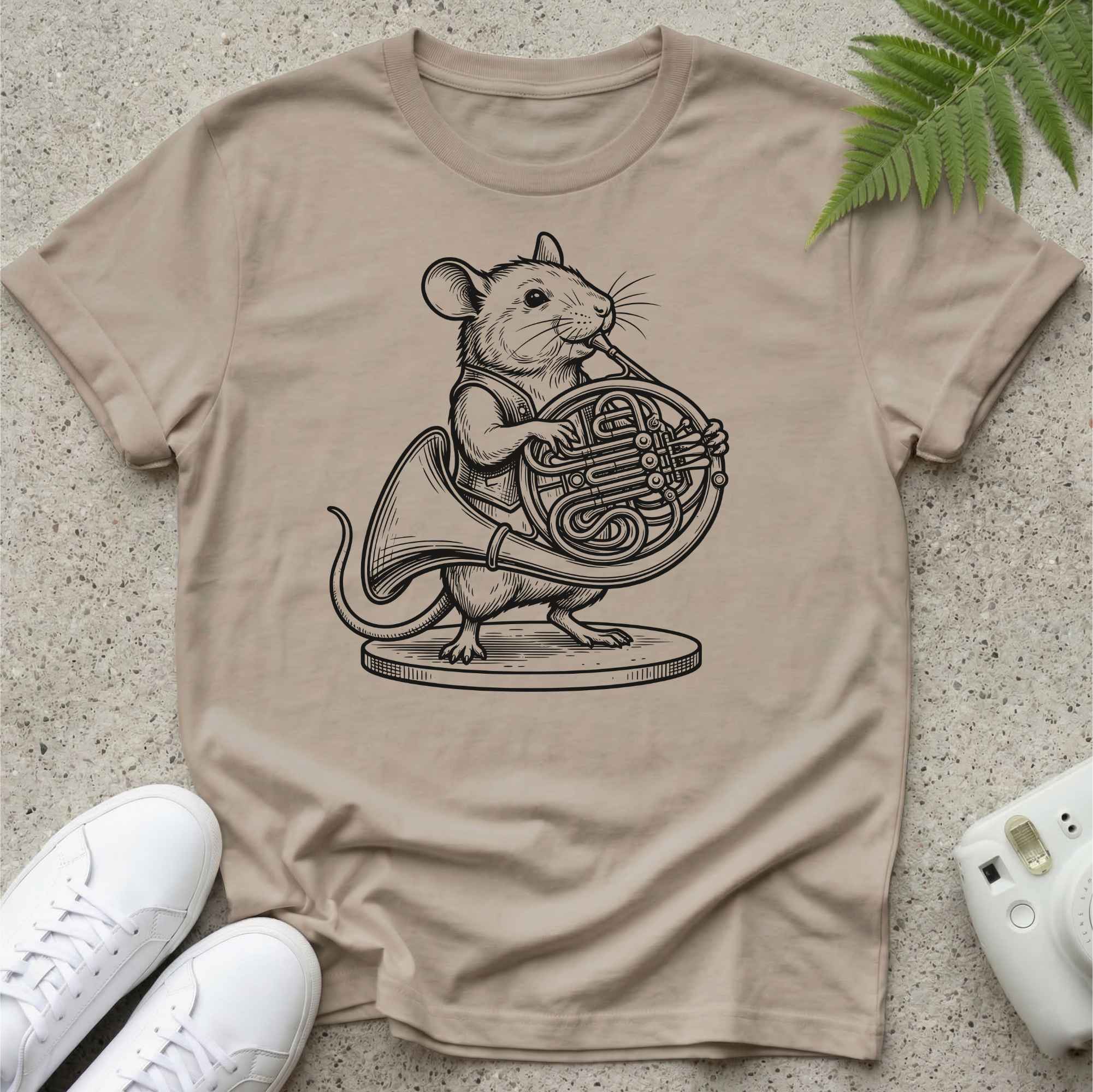 Mouse Blowing the Horn T-shirt