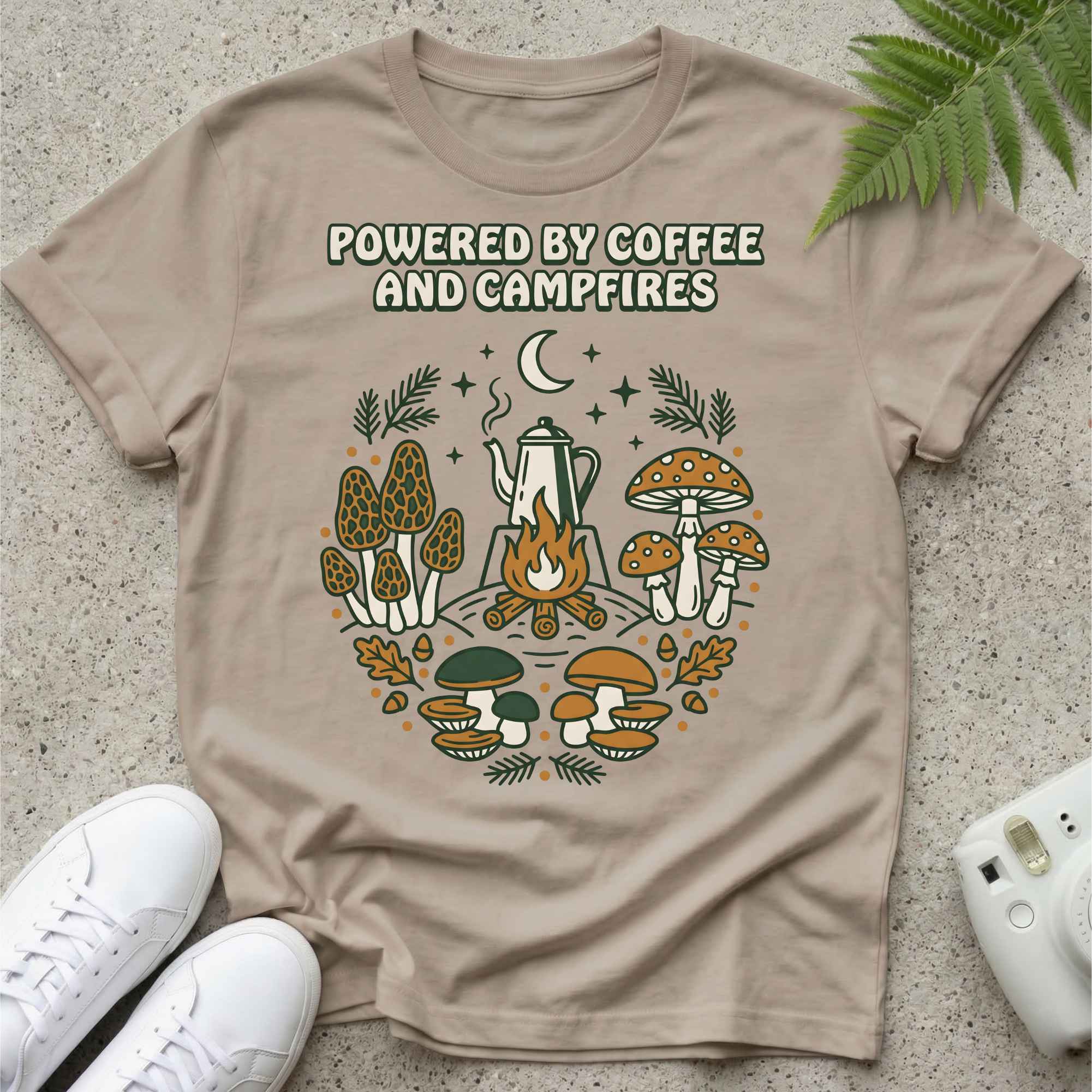 Powered By Coffee & Campfires T-shirt