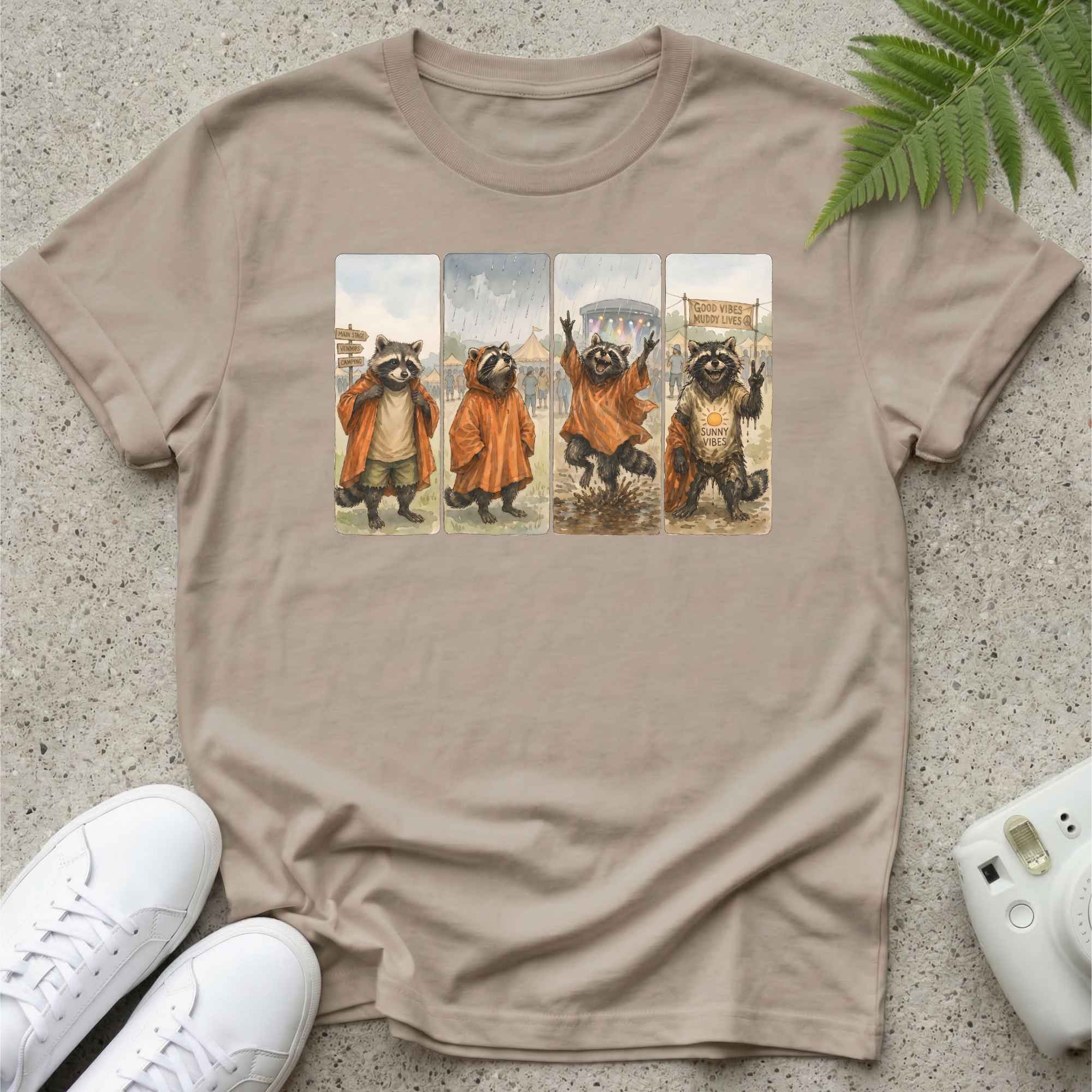 Raccoon Festival Weather Proof T-shirt