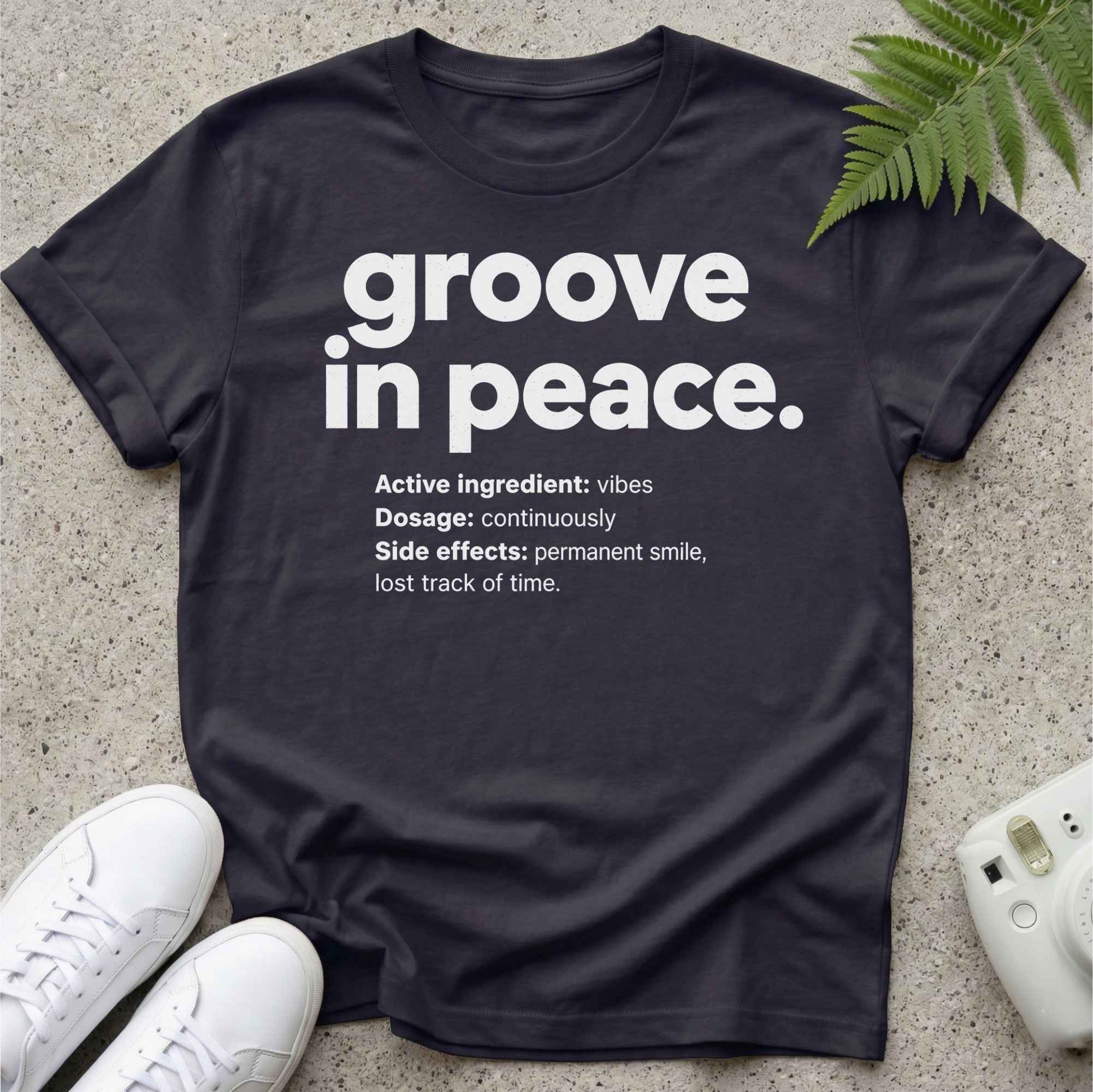 groove in peace. t-shirt White