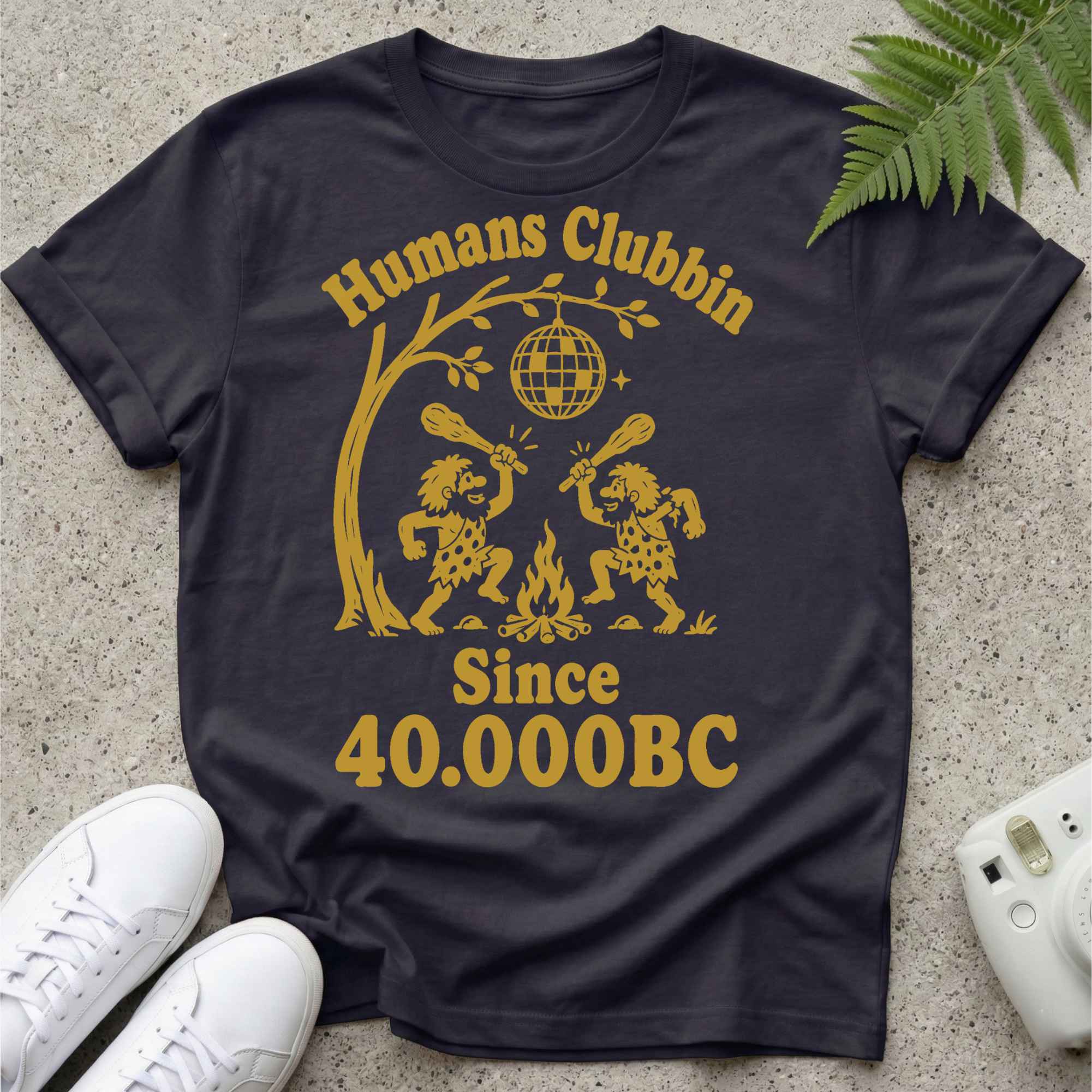 Humans Clubbin 40.000 BC T-shirt