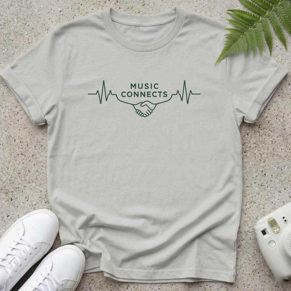 Music connects Green T-shirt