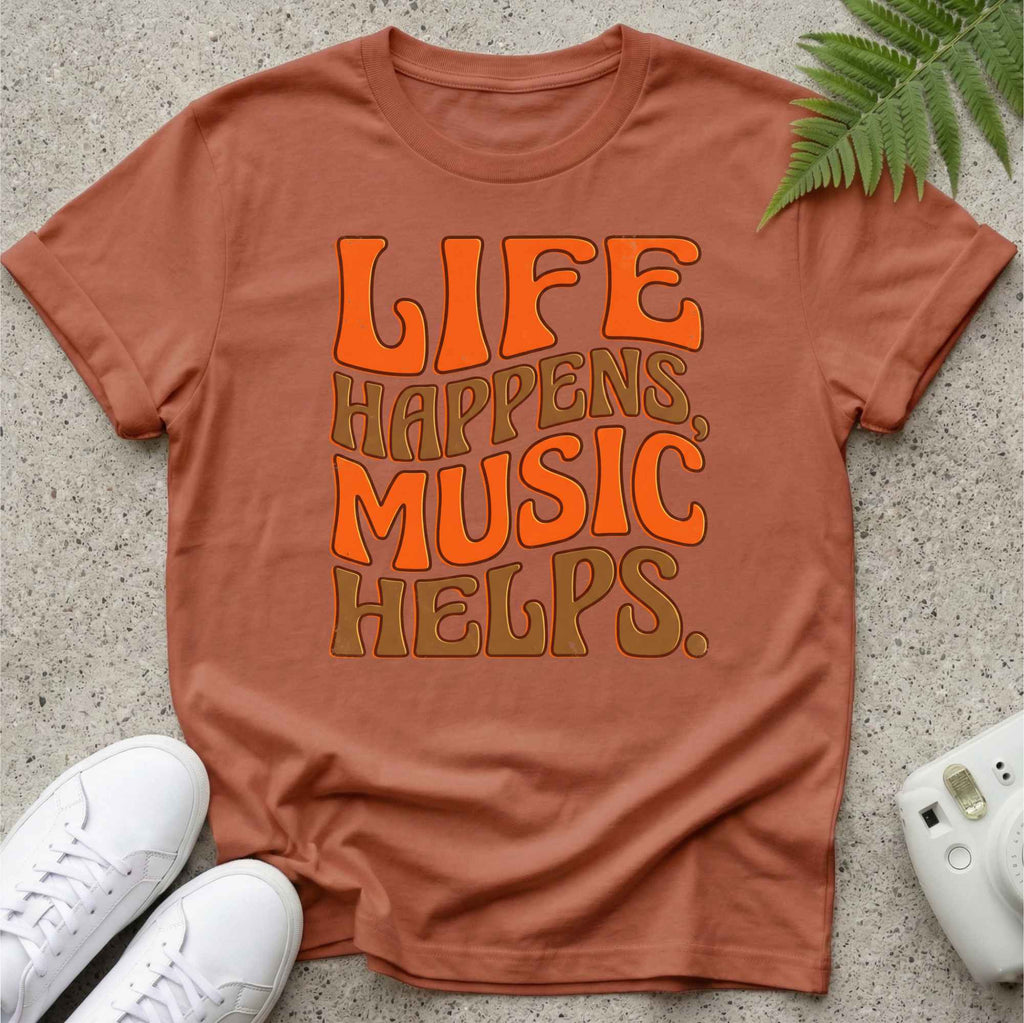 Retro Life Happens T-shirt