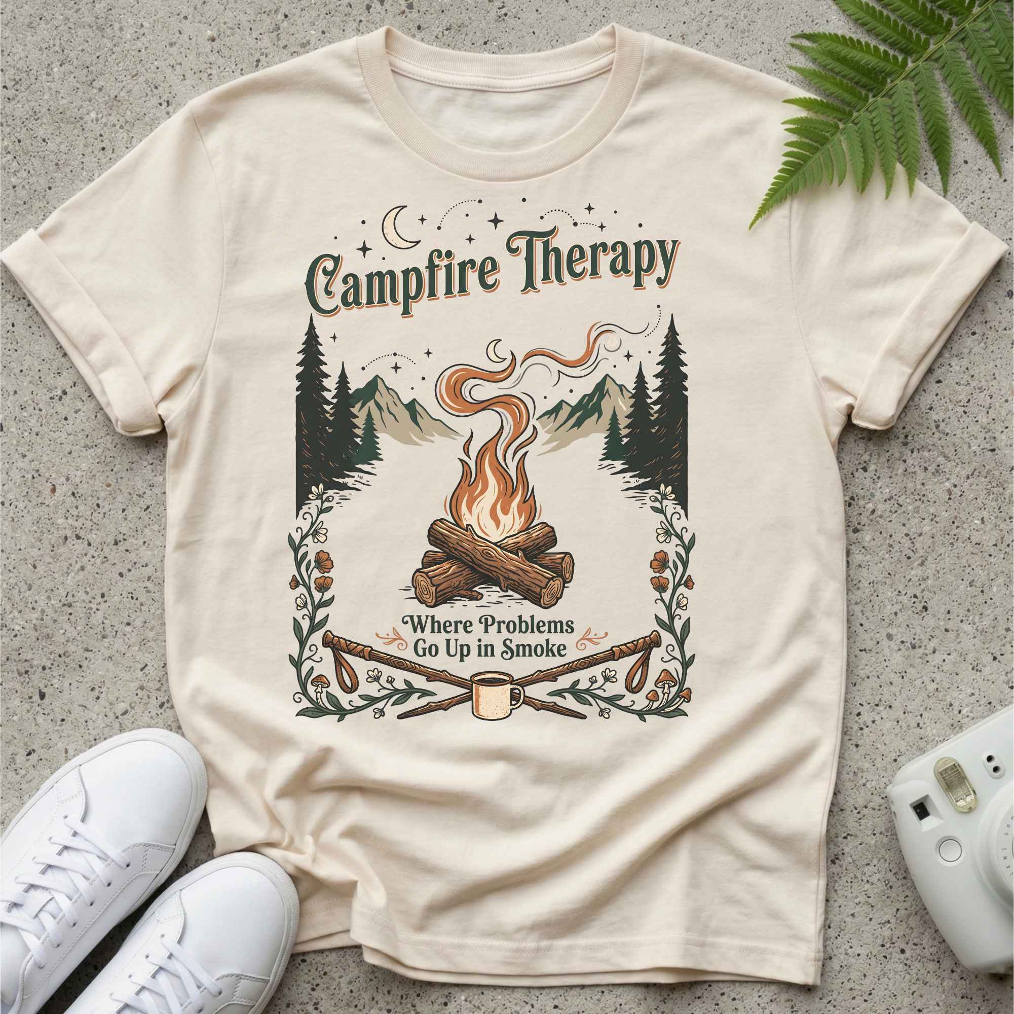 Camp Fire Therapy T-shirt