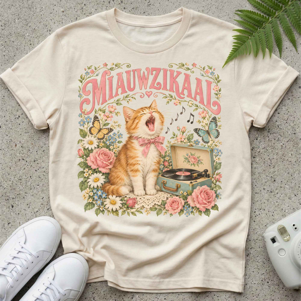 Miauwzikale Kat T-shirt