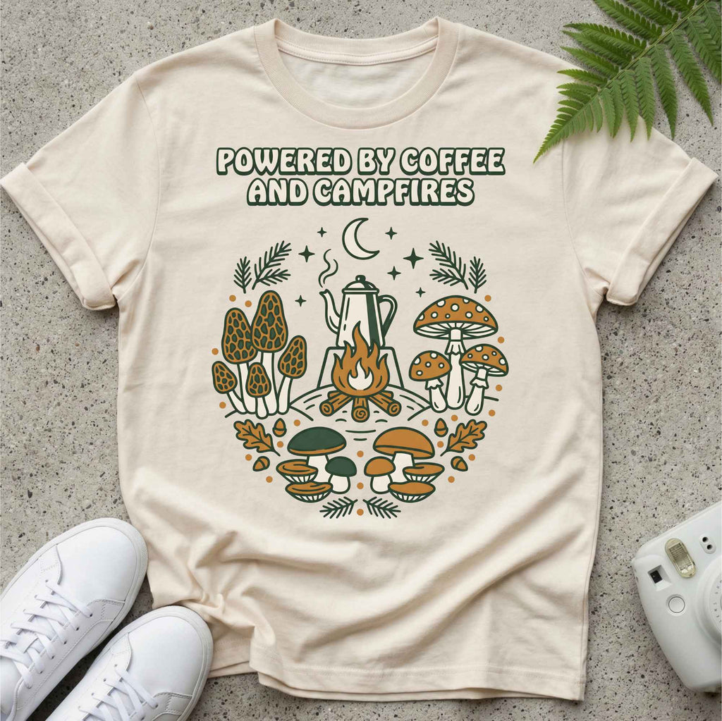 Powered By Coffee & Campfires T-shirt