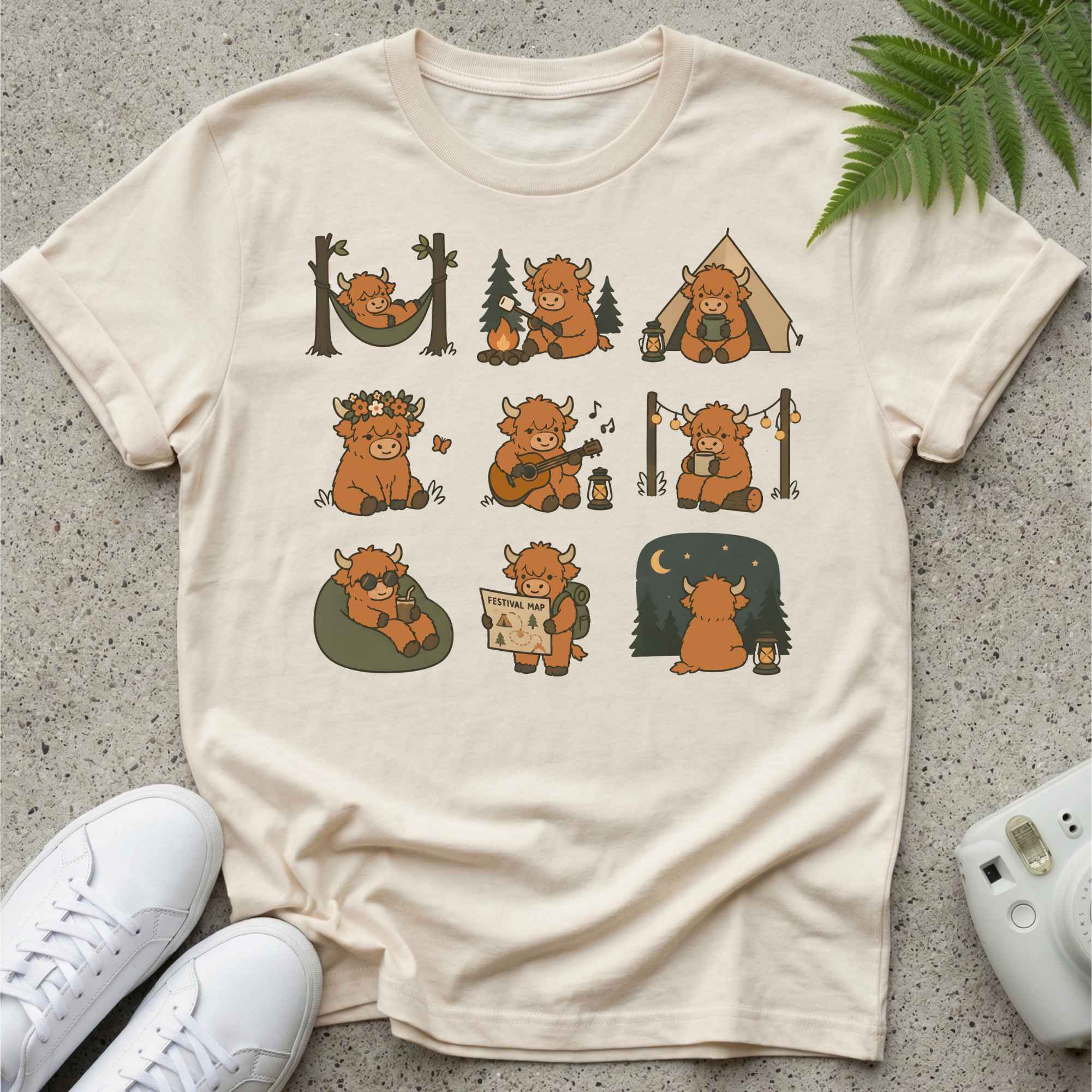Cow Life Festival Mode T-shirt