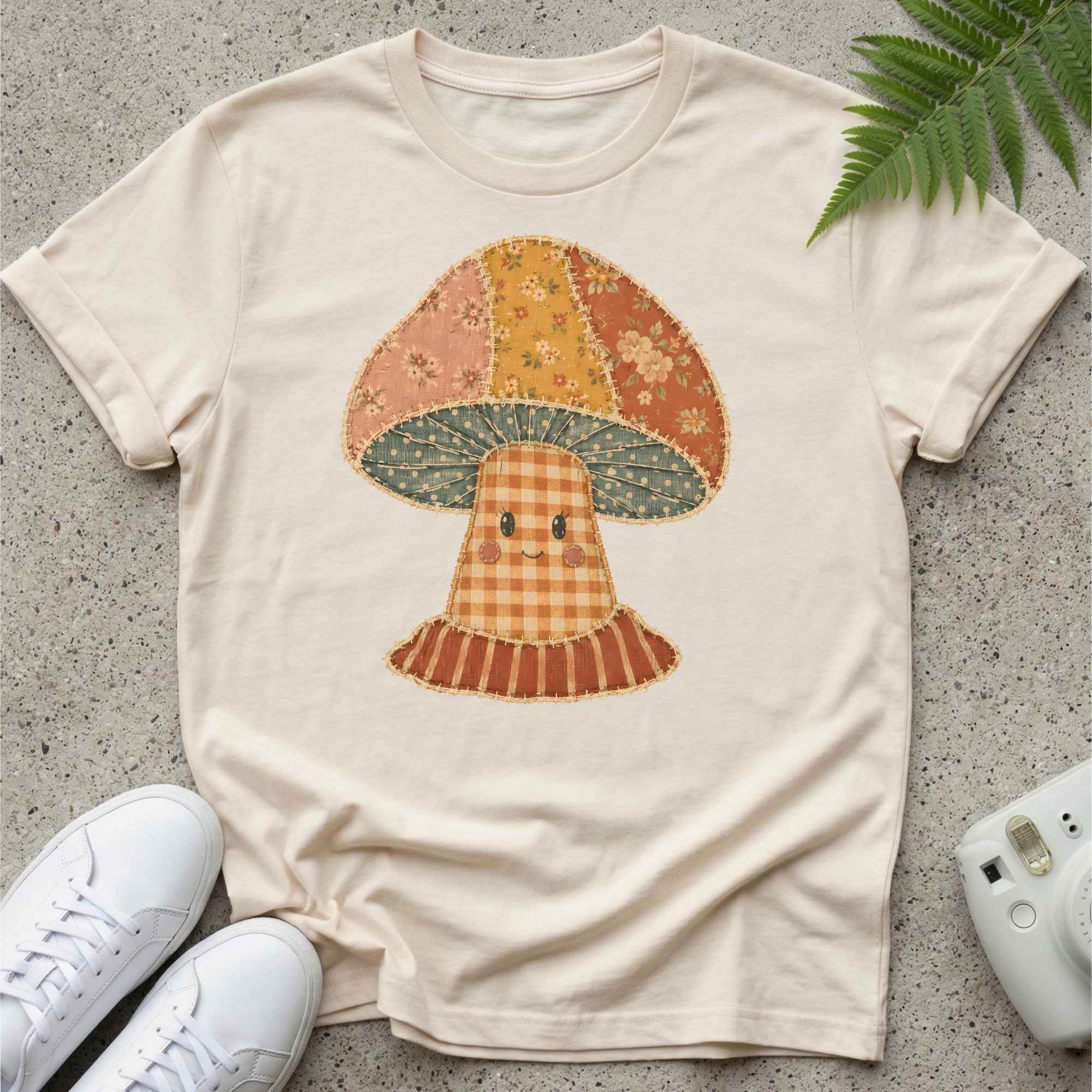Patched Mushy T-shirt