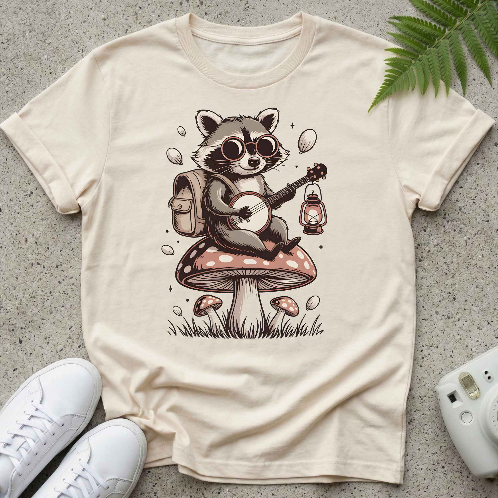 Raccoon Banjo Pad T-shirt