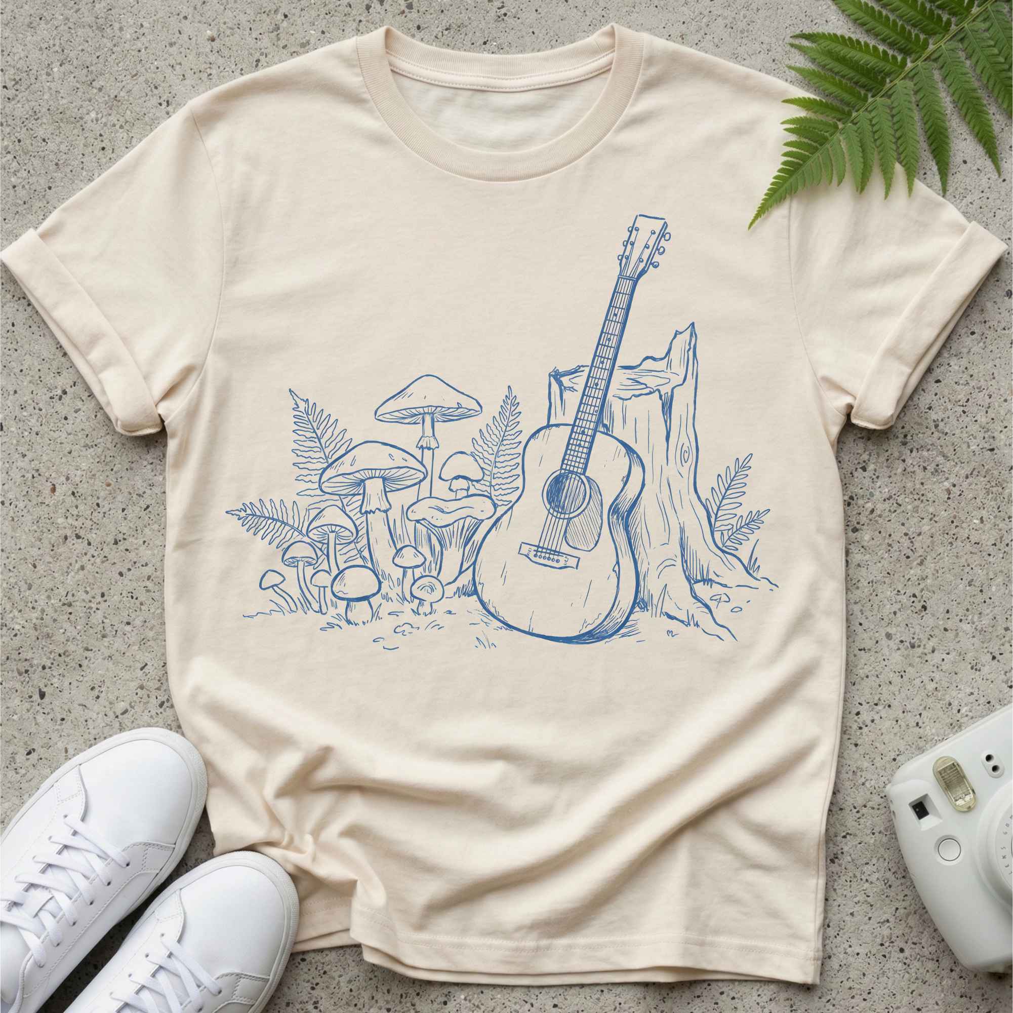 Guitar & Mushies T-shirt