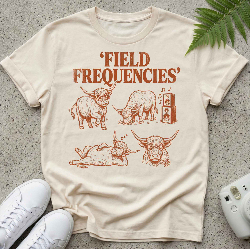Field Frequencies Cows T-shirt