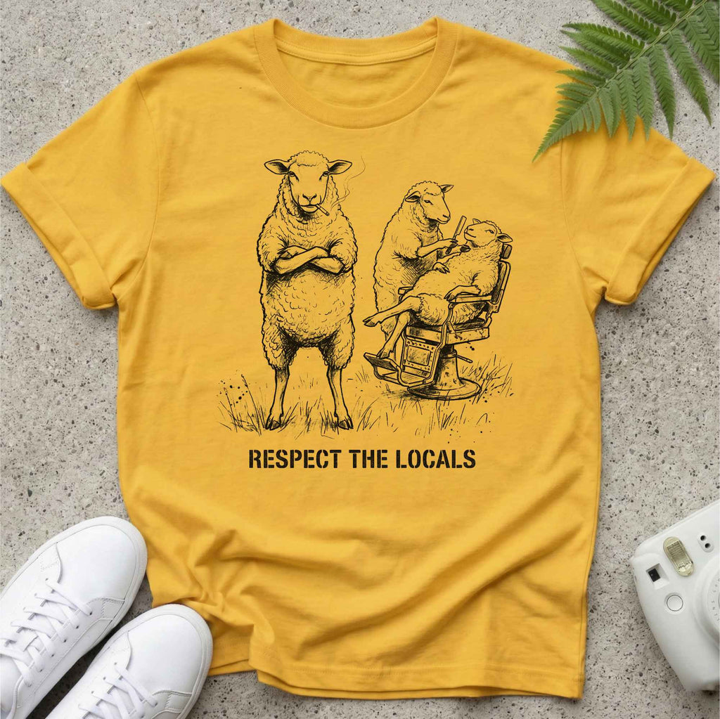Respect The Locals Sheep T-shirt