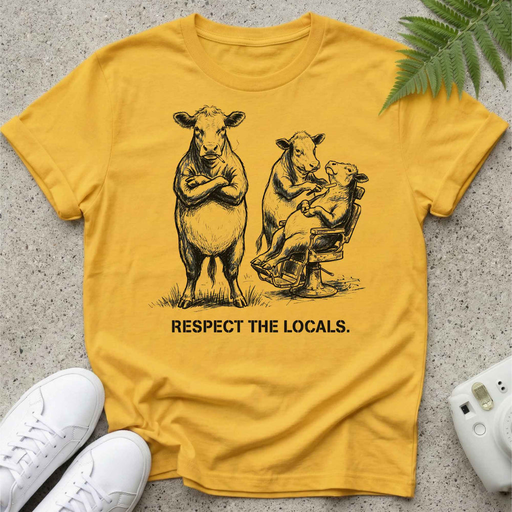 Respect the Locals Cow T-shirt