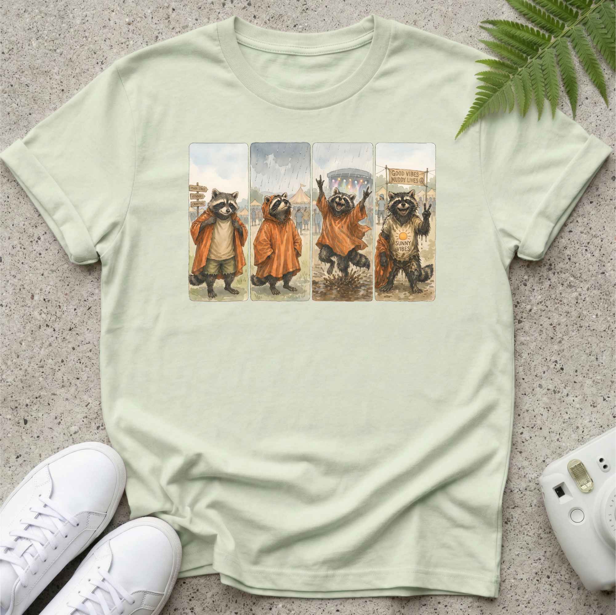 Raccoon Festival Weather Proof T-shirt