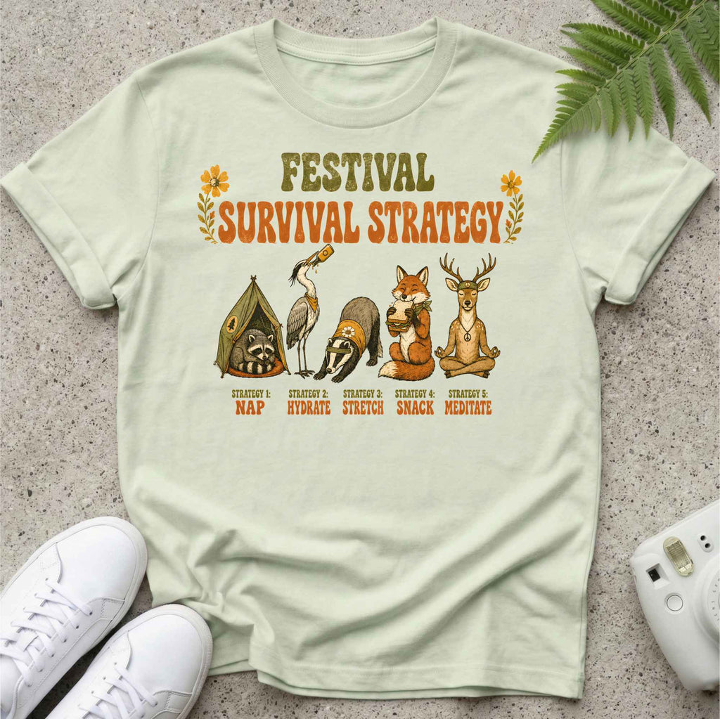 Festival Survival Strategy Colour T-shirt