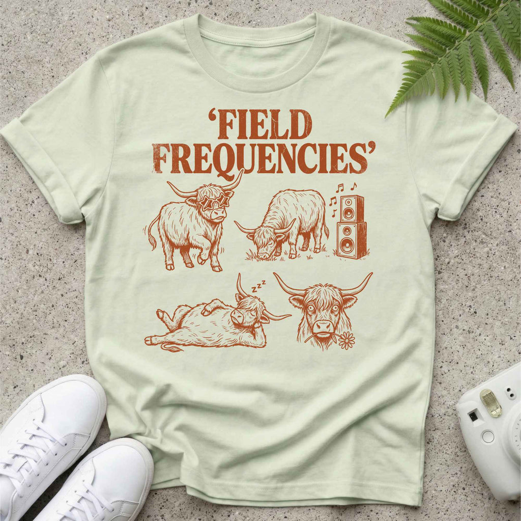 Field Frequencies Cows T-shirt