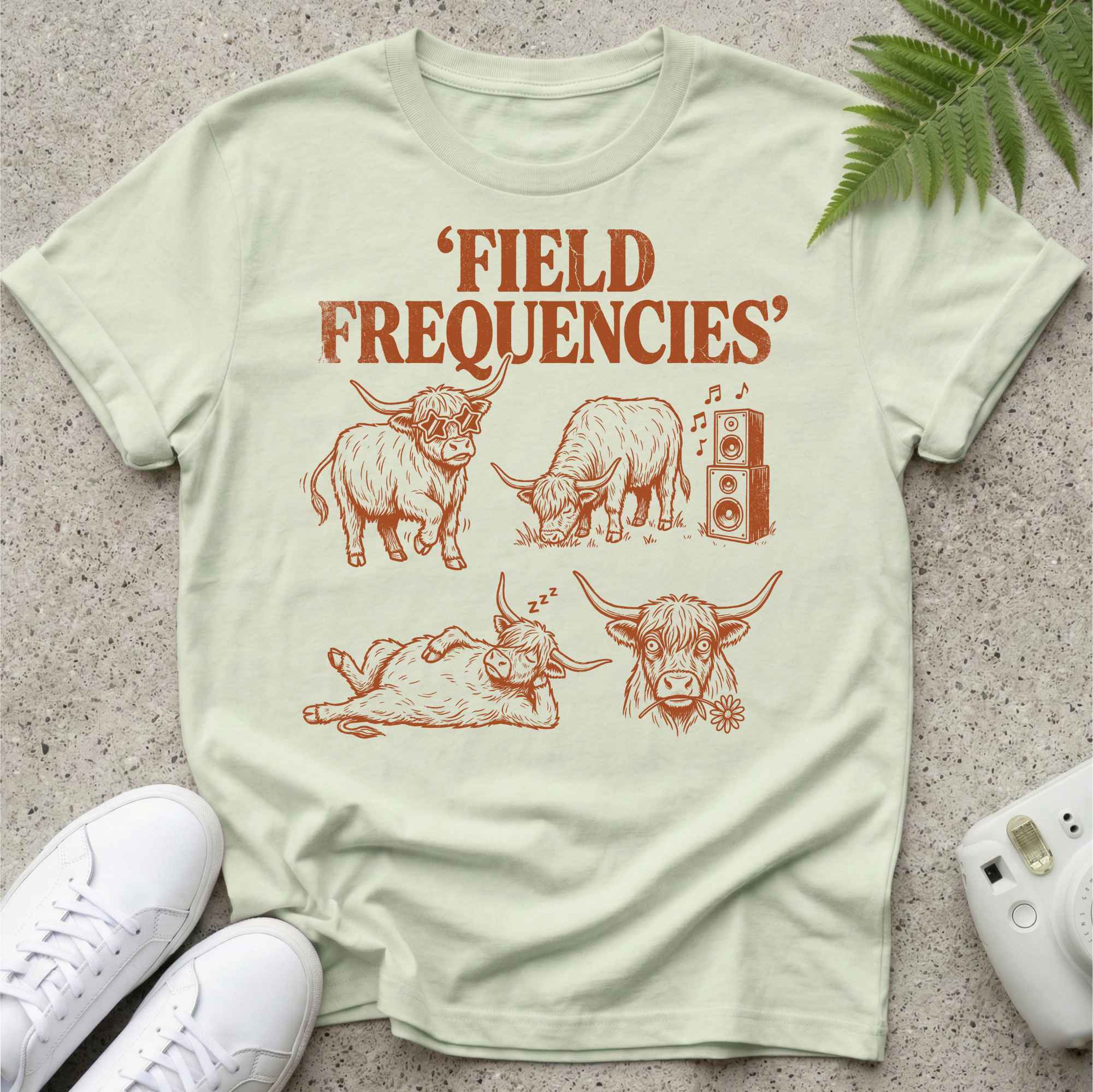 Field Frequencies Cows T-shirt