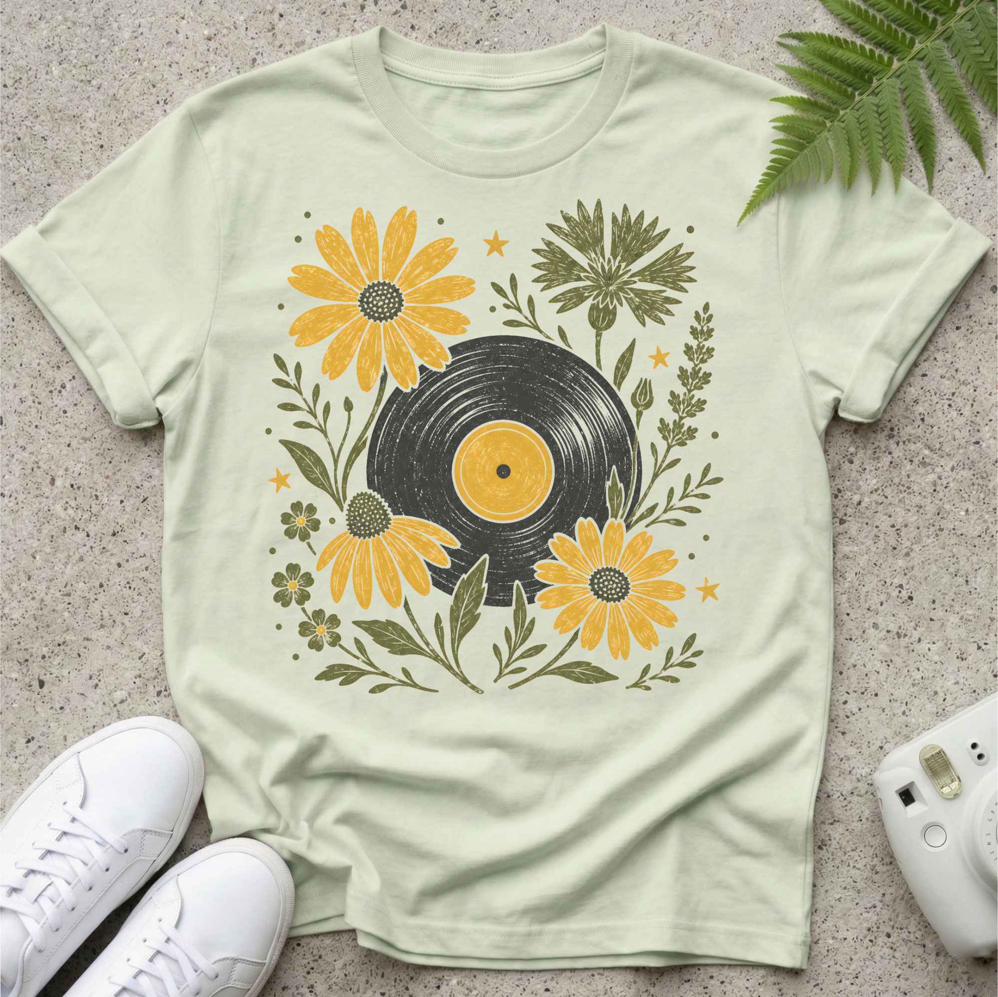Flower Record T-shirt