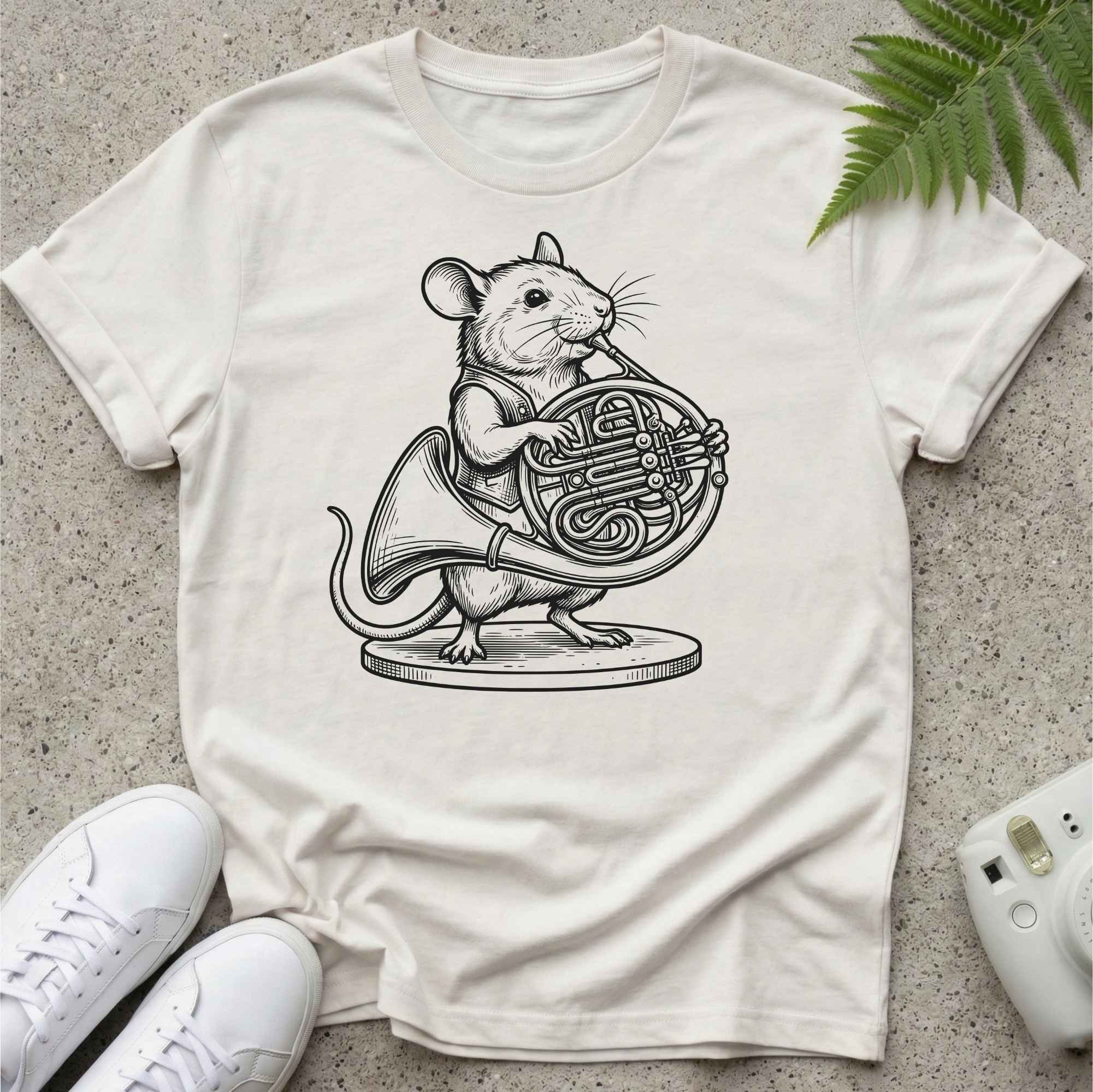 Mouse Blowing the Horn T-shirt