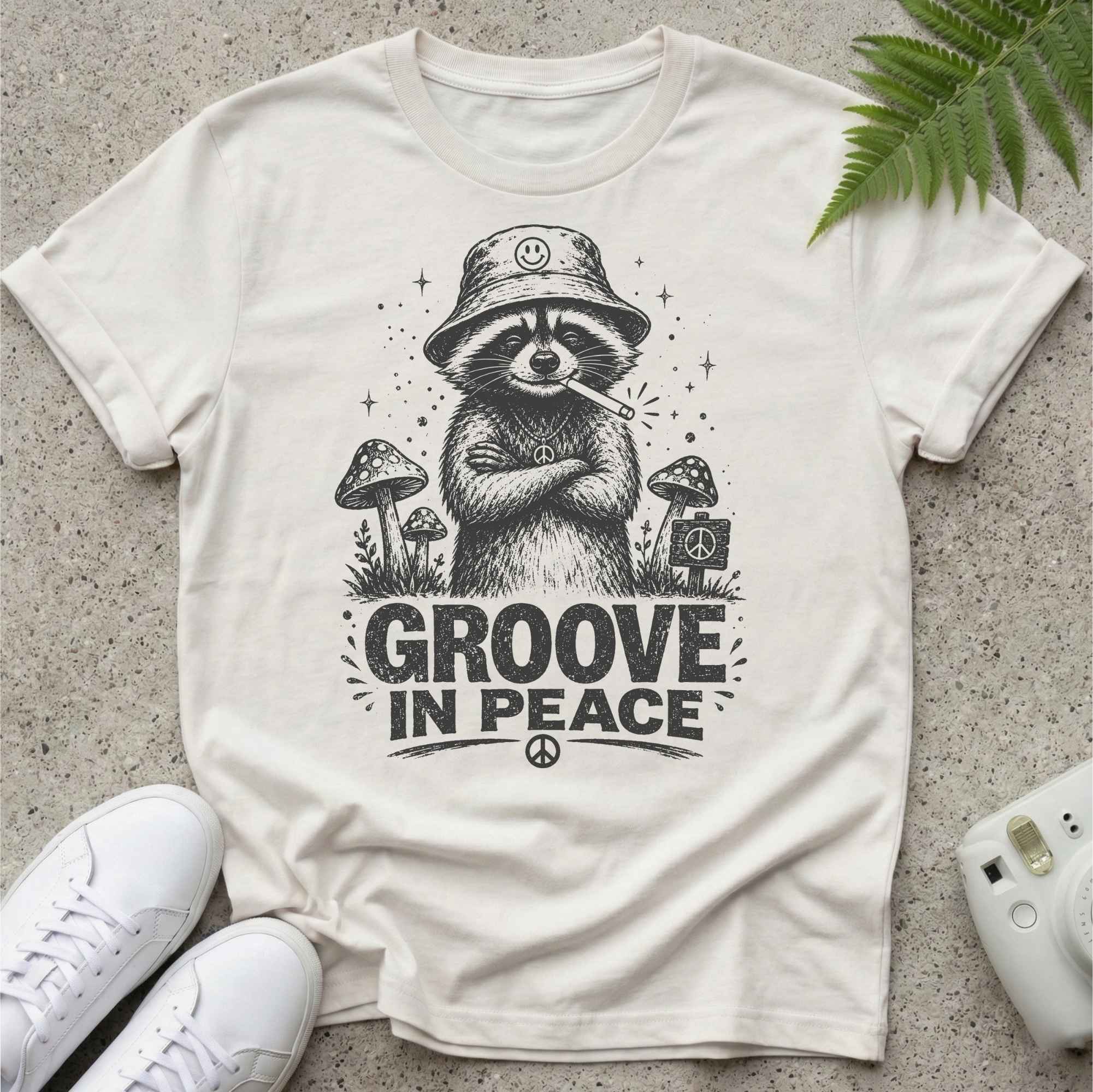Groove In Peace Raccoon T-shirt