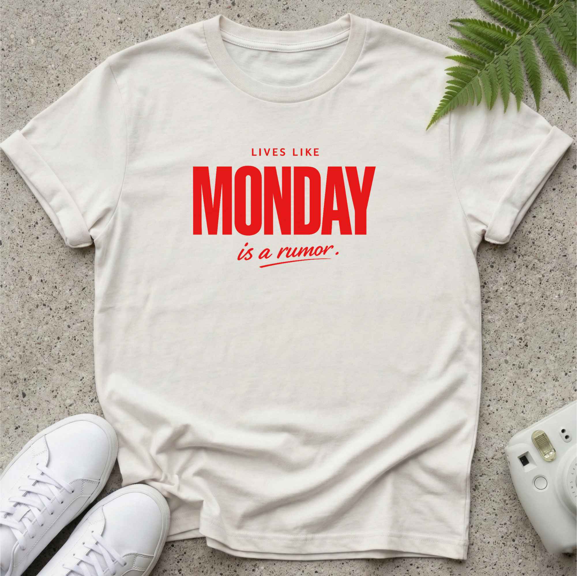 Monday Rumor Red T-shirt