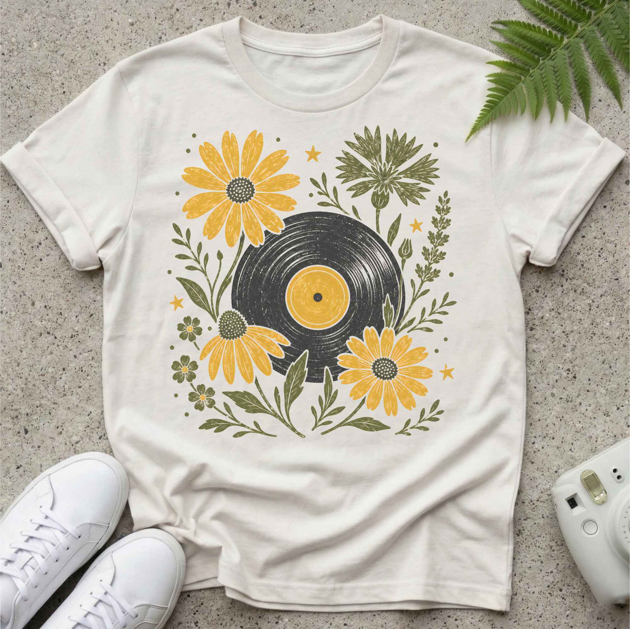 Flower Record T-shirt