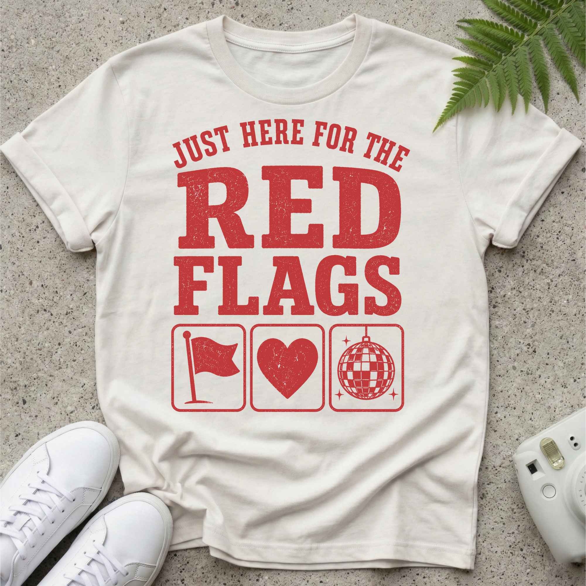 Just here For Red Flags T-shirt